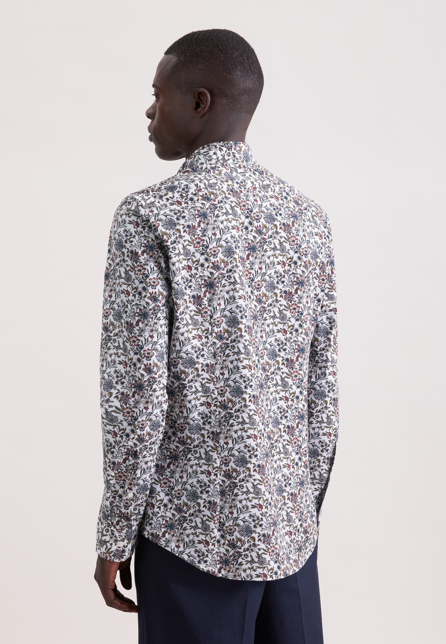 seidensticker Businesshemd »Schwarze Rose« Slim 1/1 Kentkragen Druck