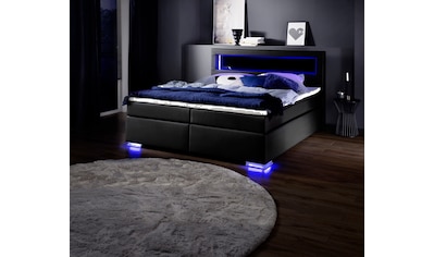meise.möbel Boxspringbett, mit Spiegel im Kopfteil, RGB-Beleuchtung, USB-Anschluss und... kaufen