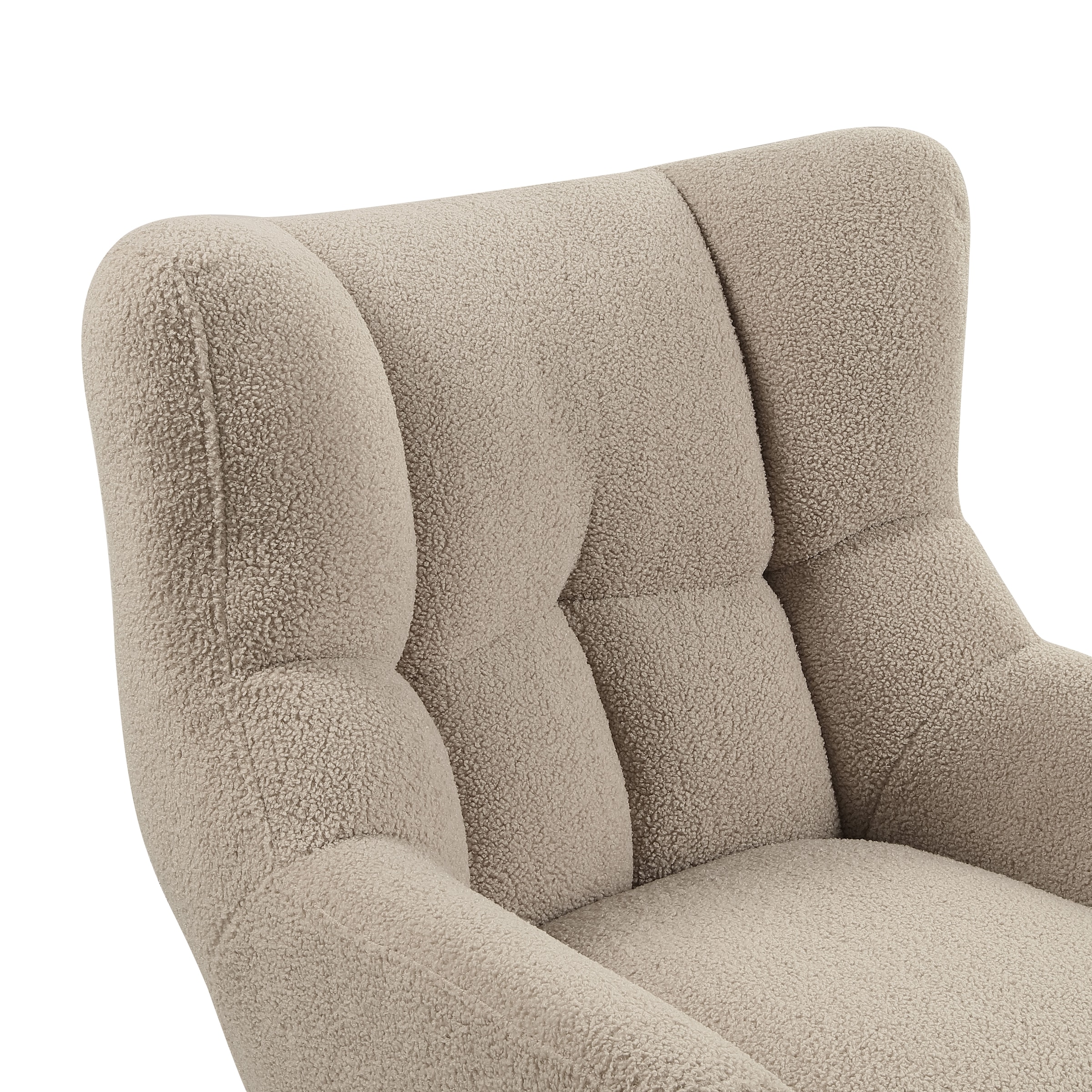 ATLANTIC home collection Sessel »Shawn«, mit Federkern, trendy Bezug mit Teddyoptik