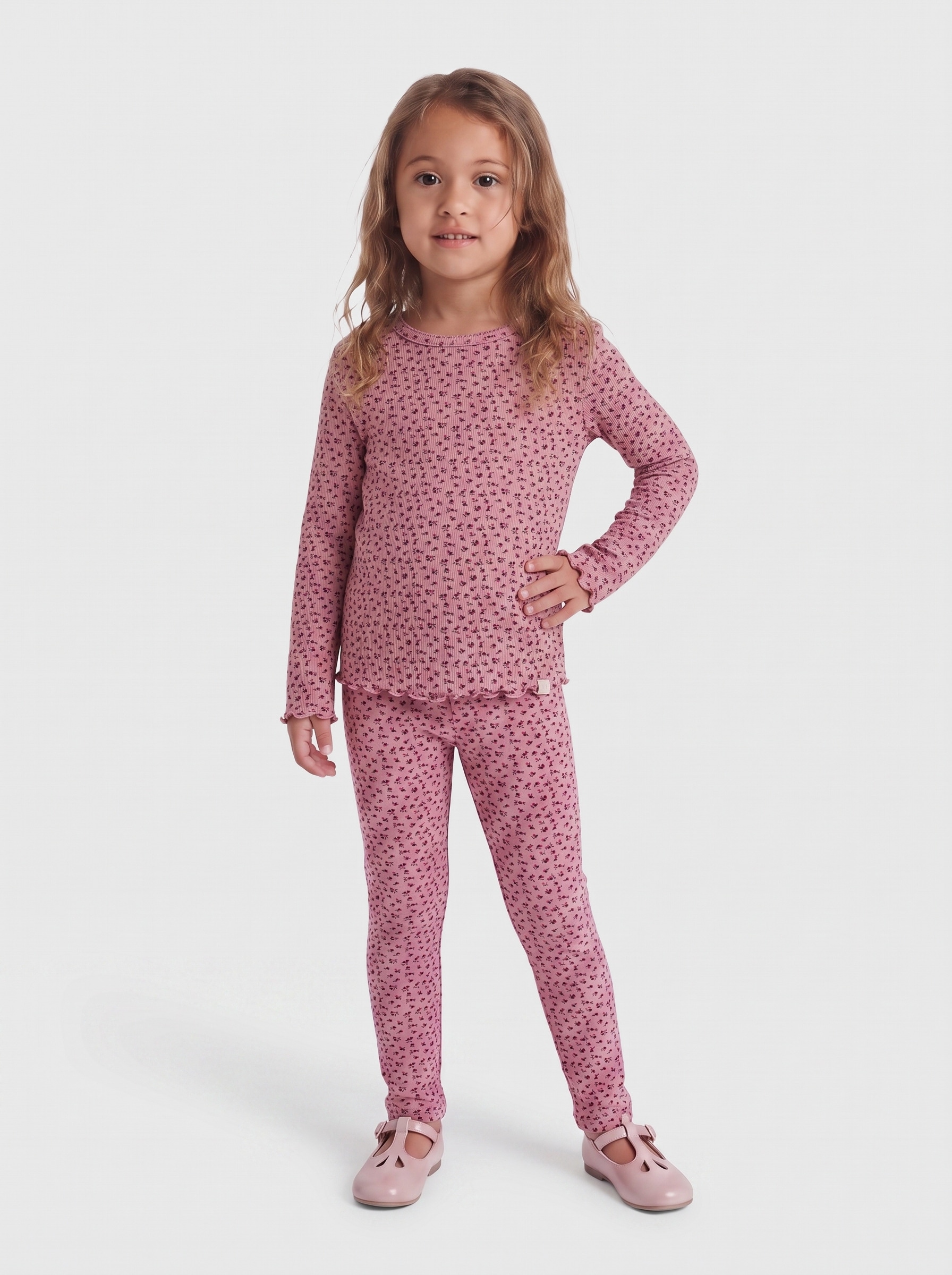 KIDS ONLY Langarmshirt »KMGTRINNY AOP LS O-NCK TOP JRS NOOS« Baumwollmischung, figurbetont
