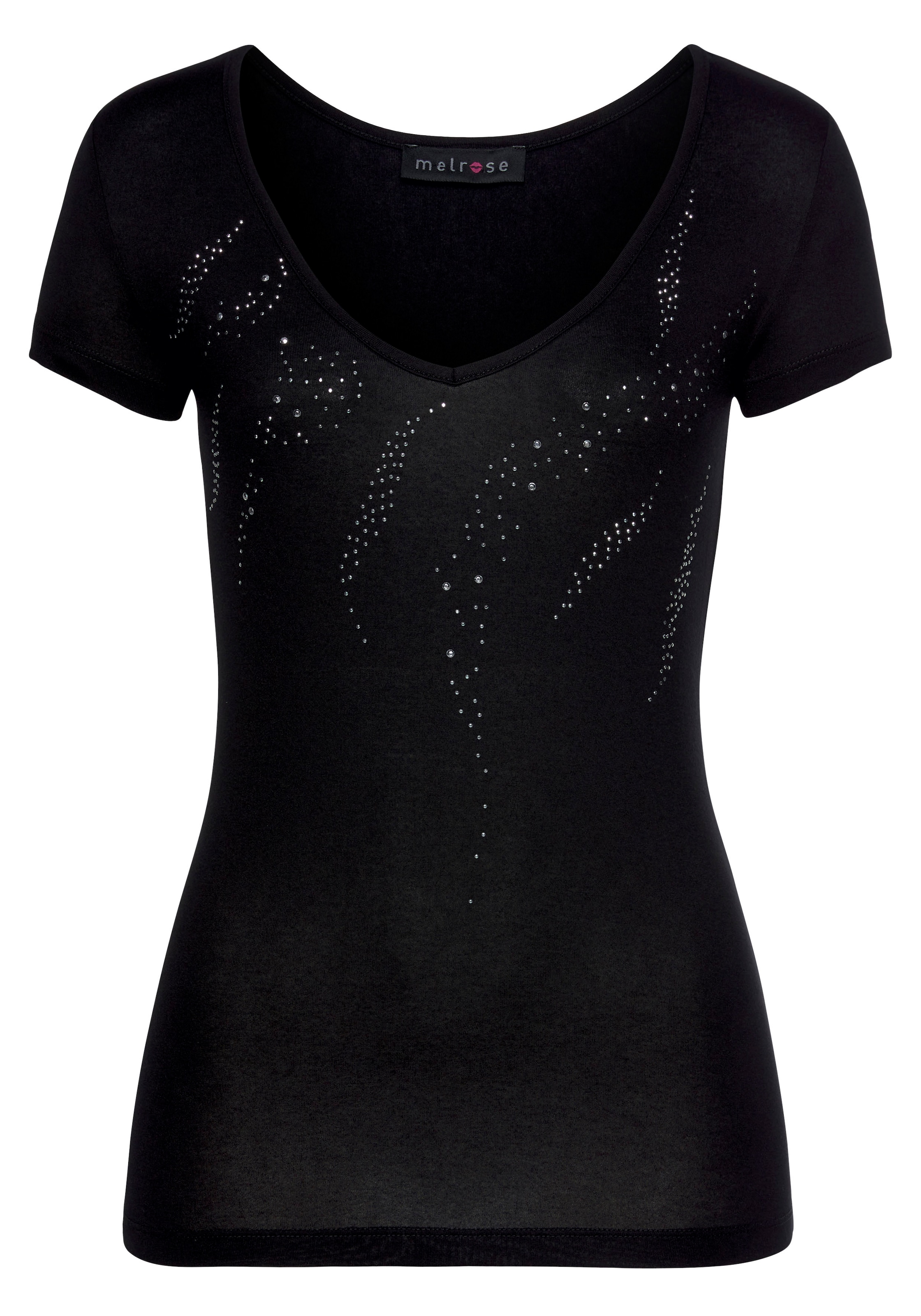 Melrose T-Shirt, mit Glitzersteinen