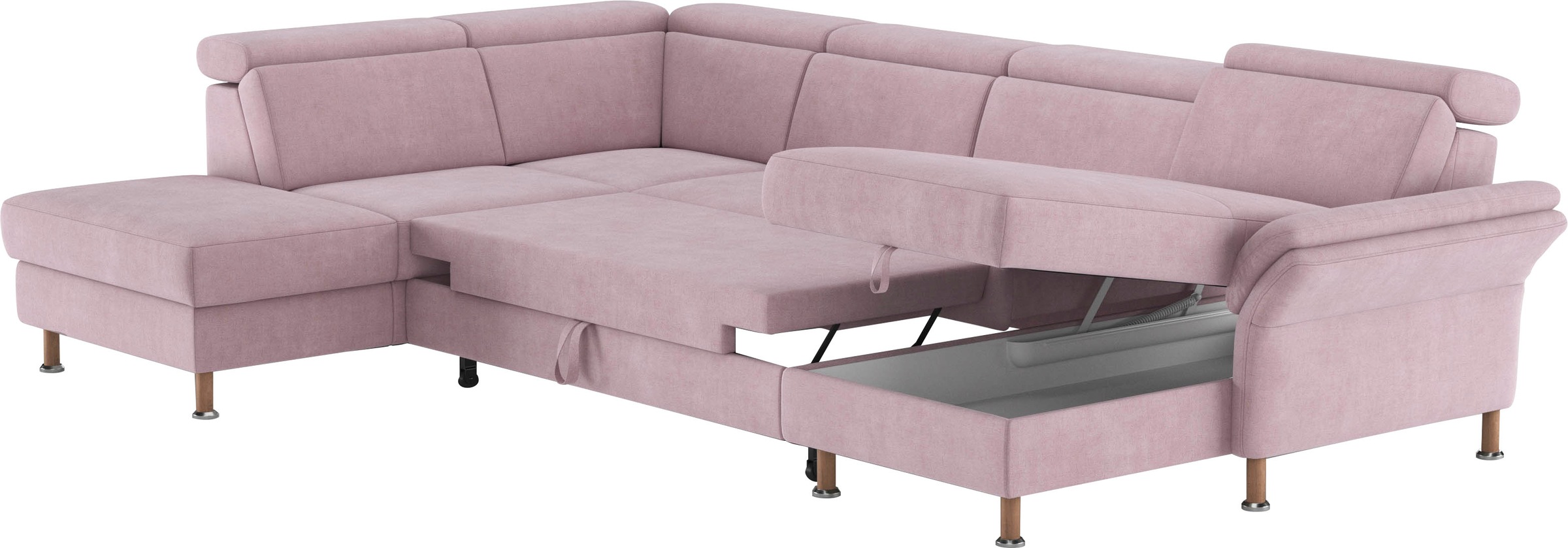Home affaire Wohnlandschaft »Calypso U-Form«, wahlweise mit motorischer Relaxfunktion