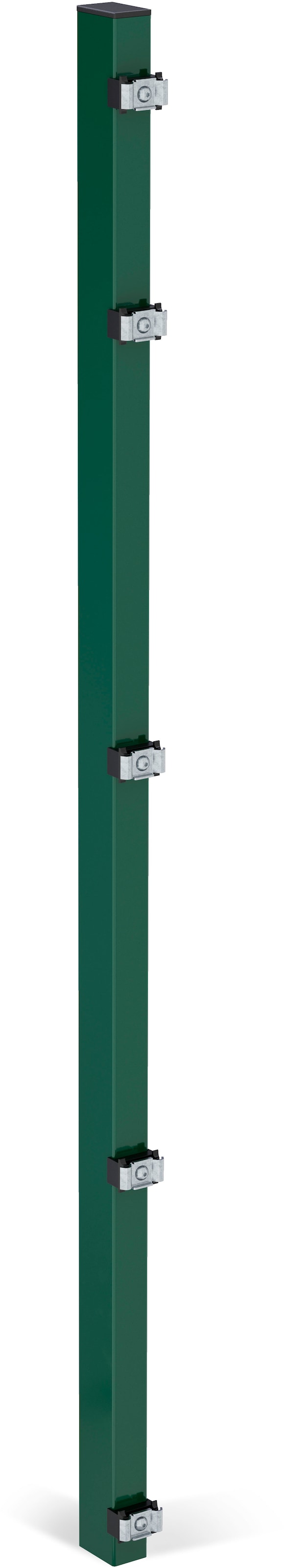 Alberts Zaunpfosten »60x40 mm für Doppelstabmattenzaun« 147,5 cm, zur Befestigung mit Einschlag-Bodenhülse oder Pfostenträger