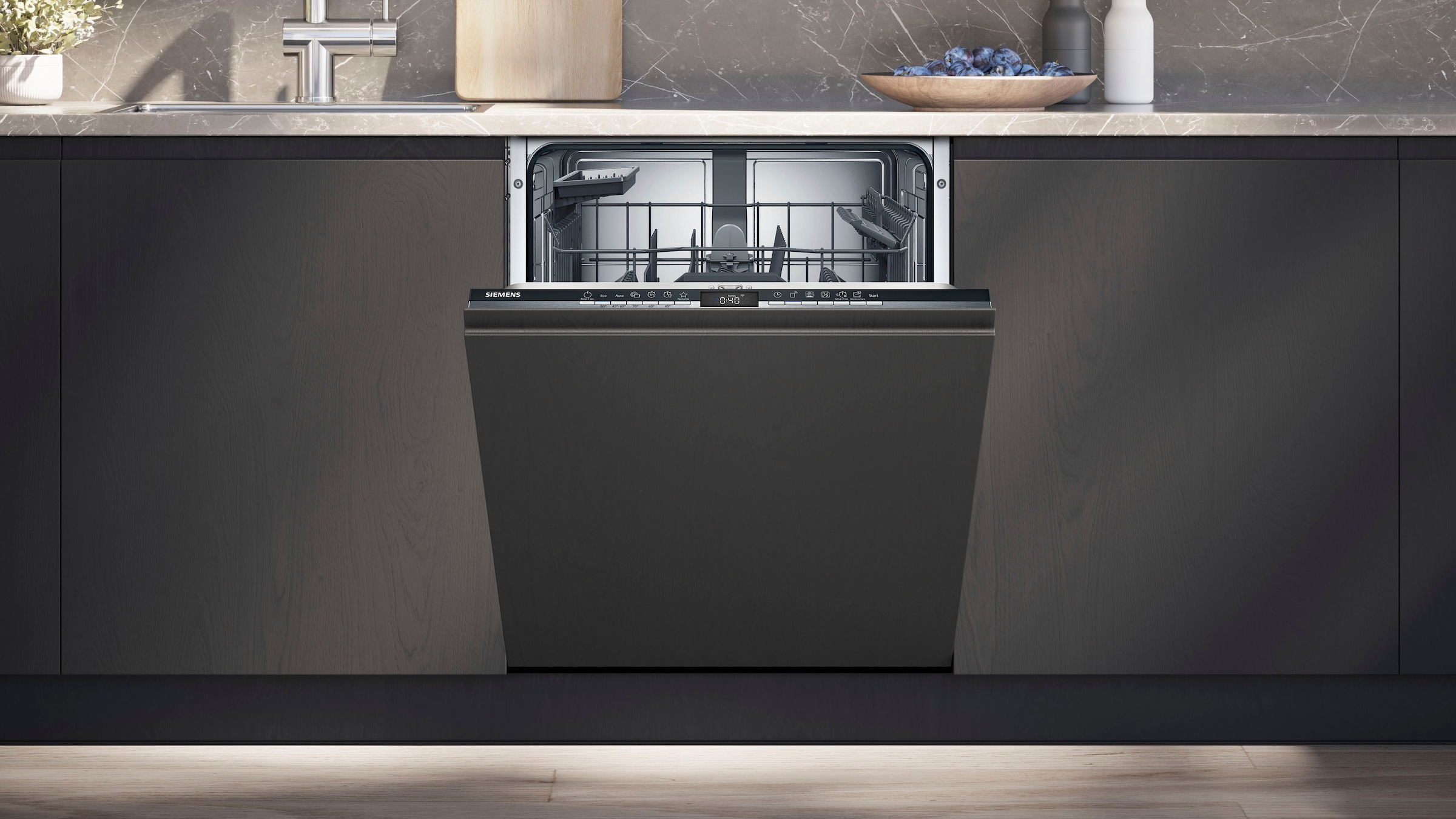 SIEMENS vollintegrierbarer Geschirrspüler iQ300 »SX63EX02AE«, 13 Maßgedecke