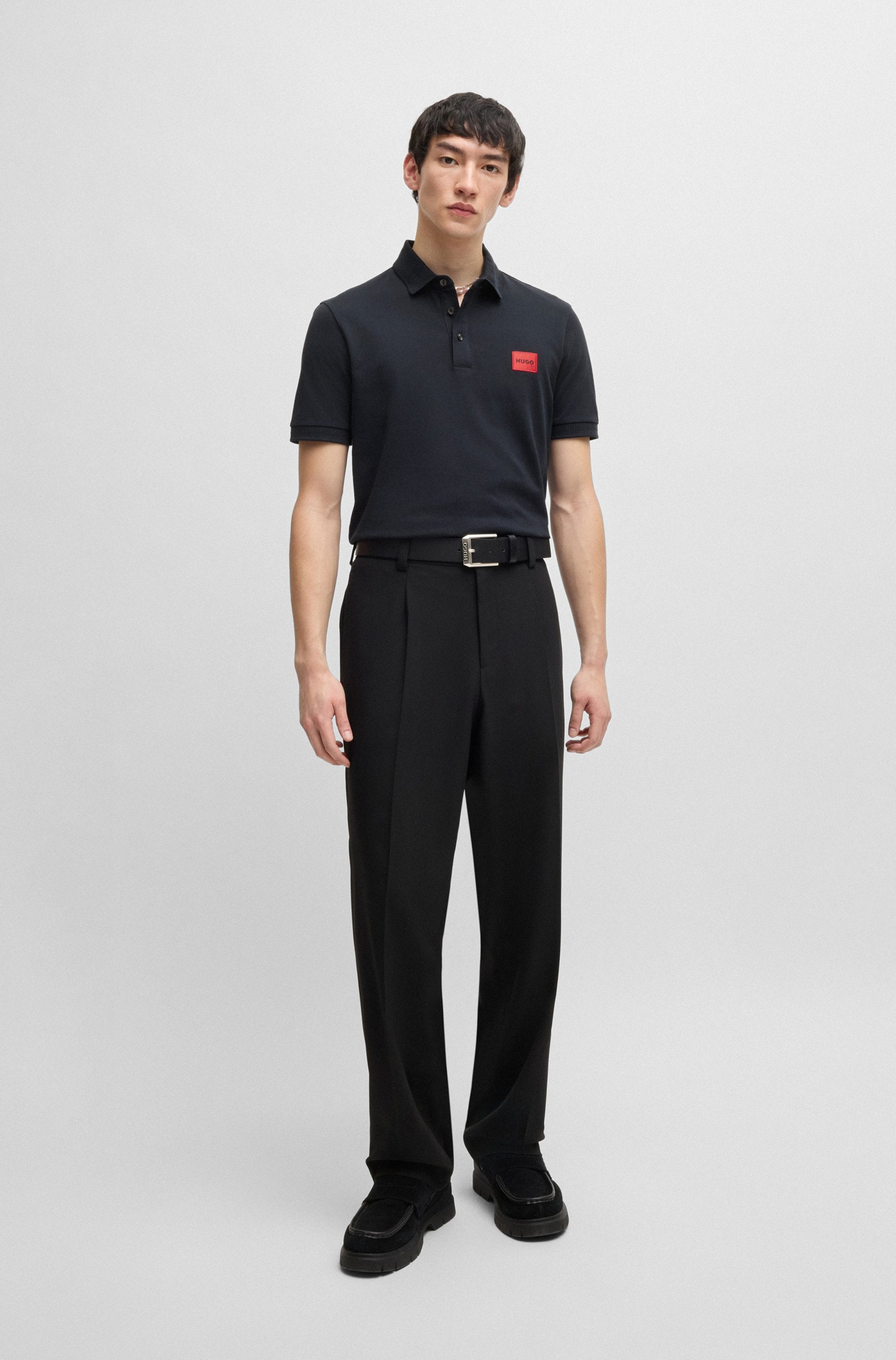 HUGO Poloshirt »Dereso« Slim Fit, Kurzarm, HUGO Weblabel