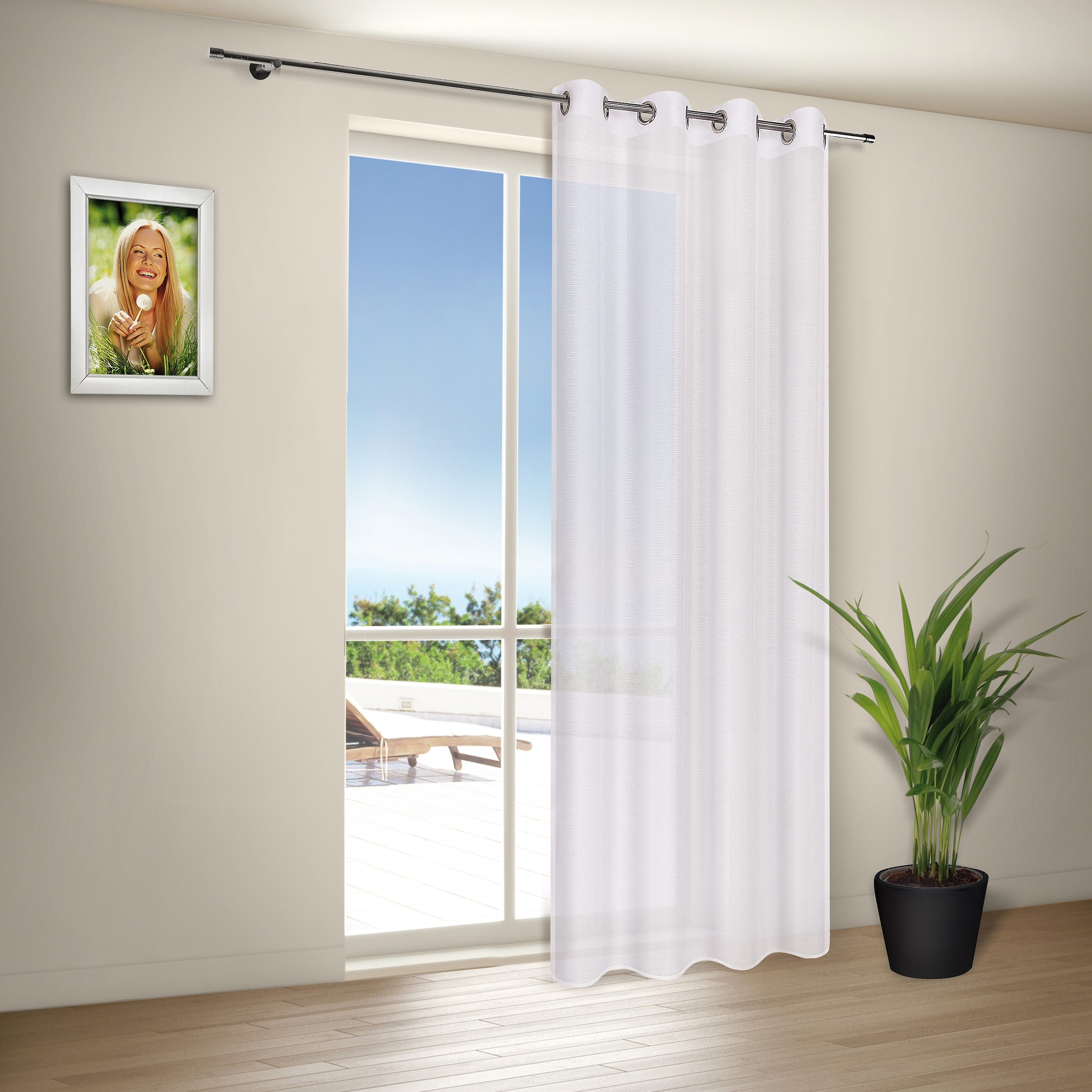 Happy Home Vorhang kaufen online halbtransparent »MIRANDA«, HxB: (1 235x140, St.)