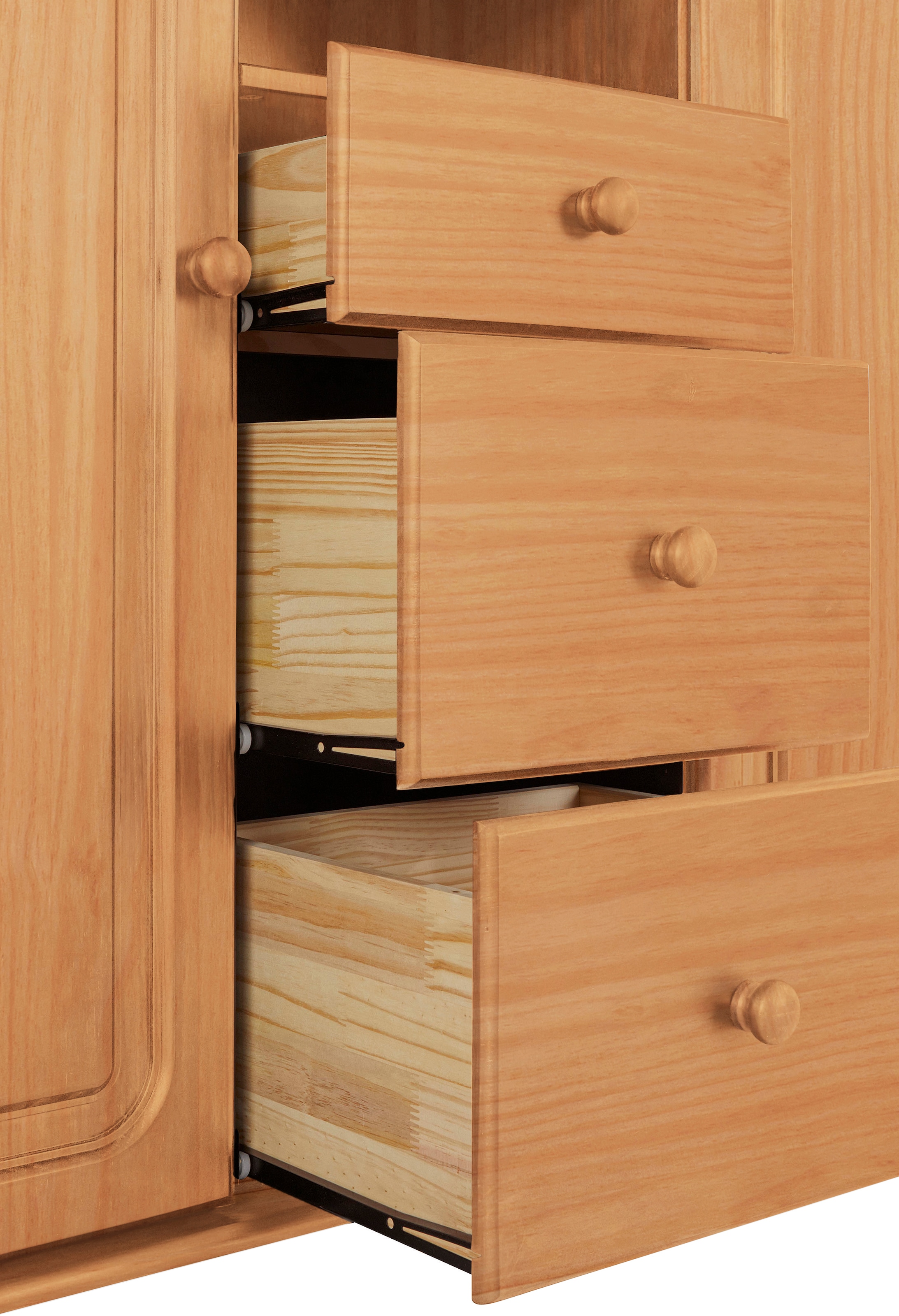 Home affaire Highboard »Mette«, Stauraumschrank mit 3 Schubladen und verstellbaren Einlegeböden