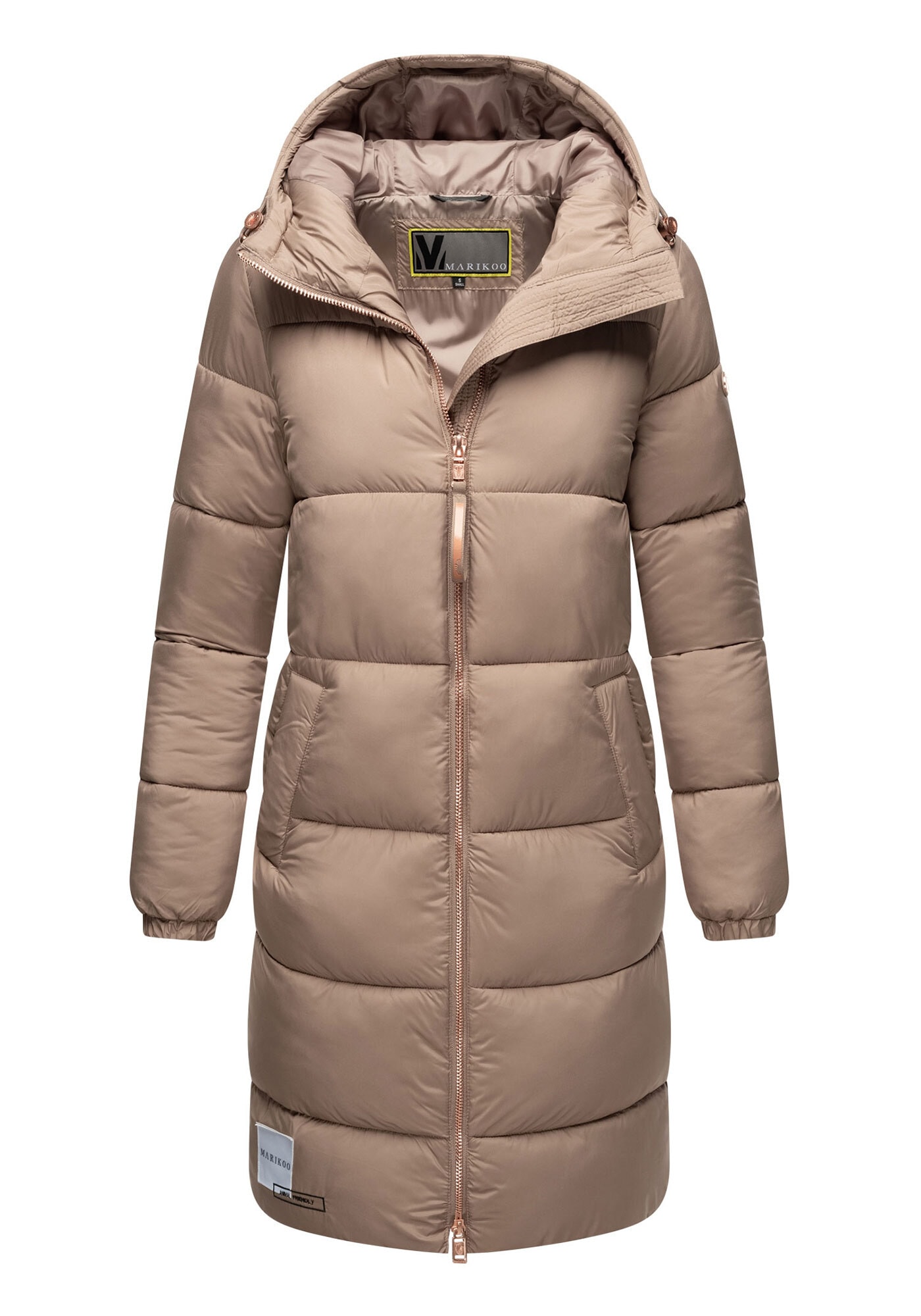 Marikoo Winterjacke »Marikoo Nomadiaa lange Damen Winterjacke N024«