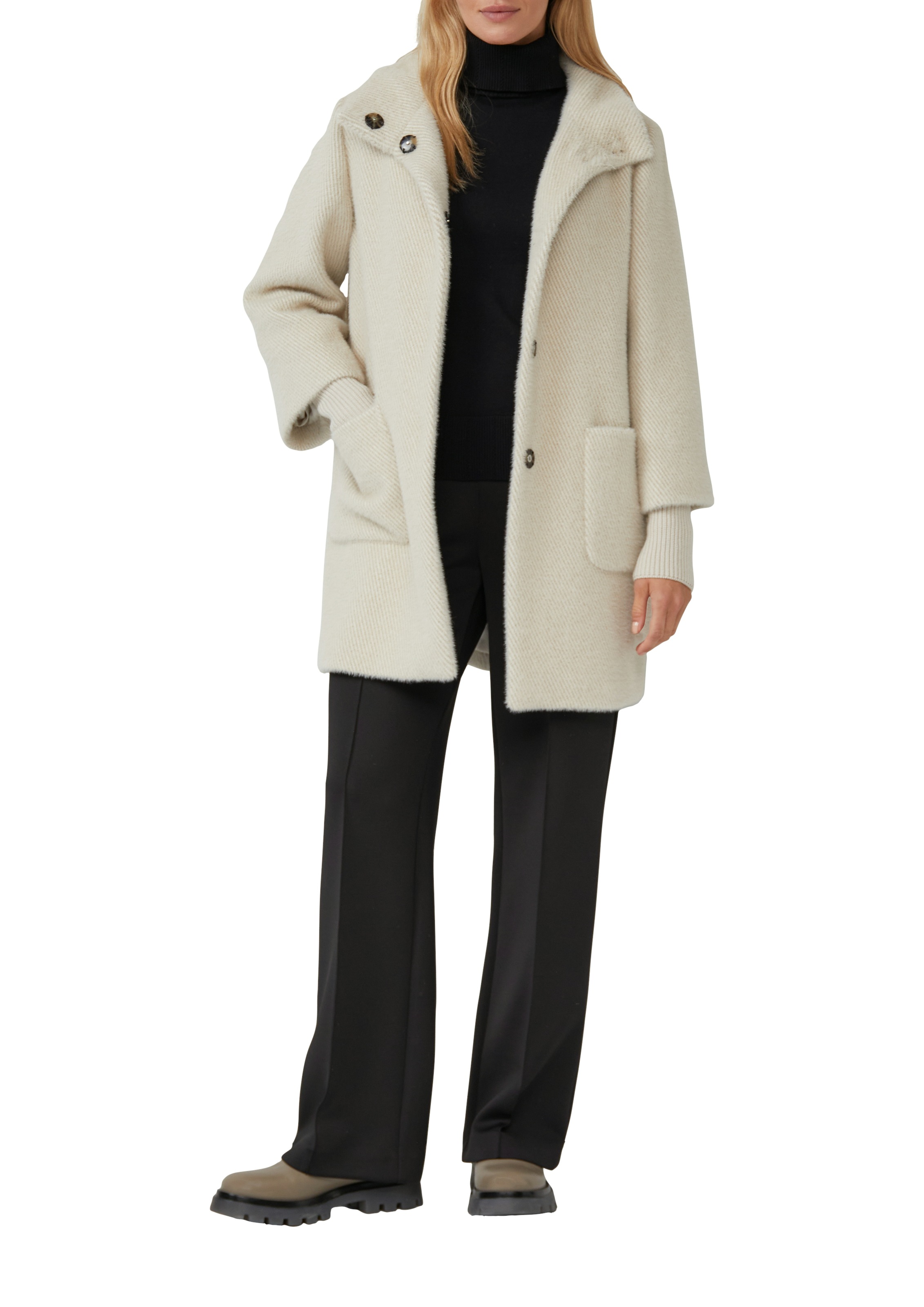 s.Oliver BLACK LABEL Wintermantel, mit Stehkragen