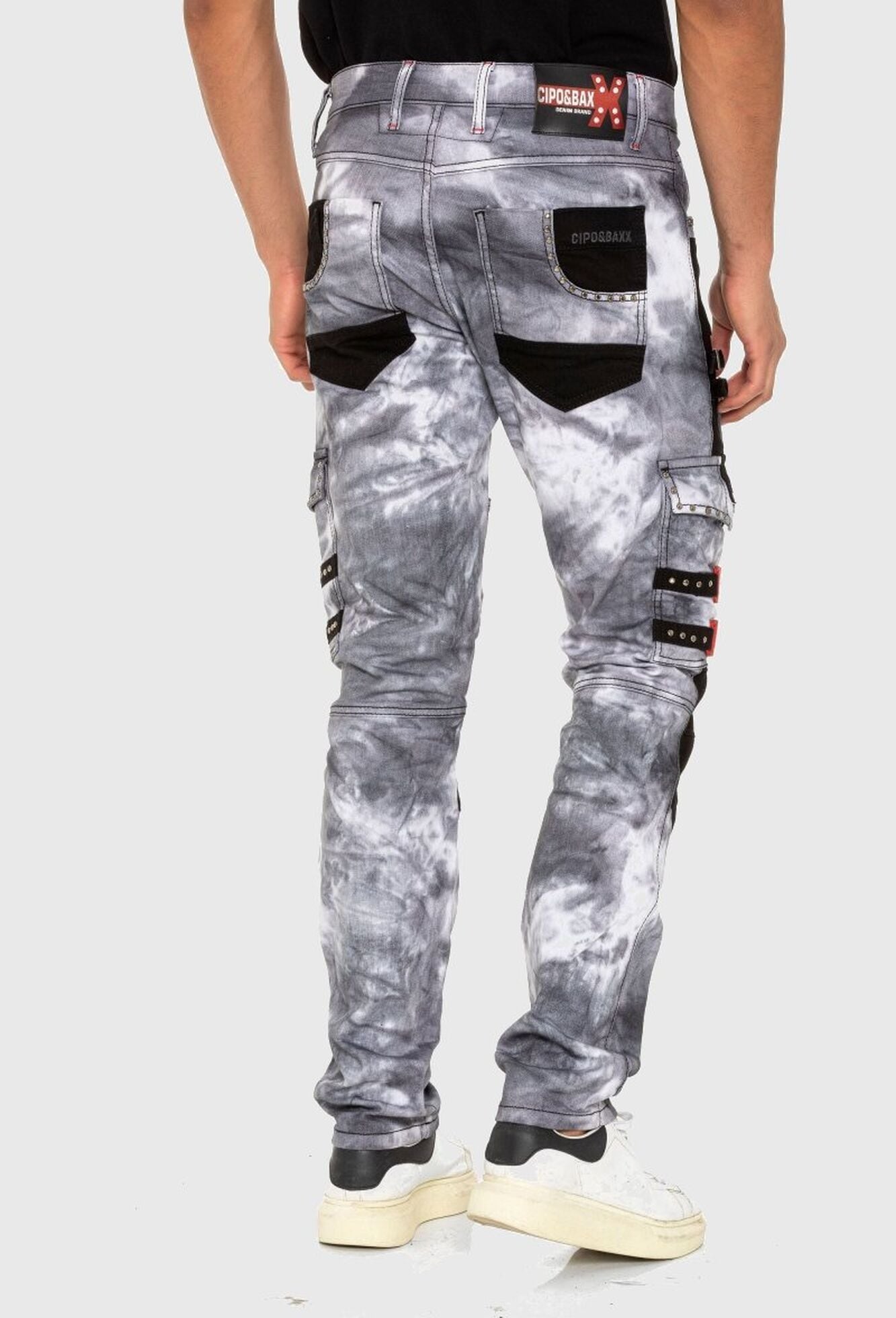 Cipo & Baxx Cargojeans »Cipo & Baxx Hose« im Bikerstyle
