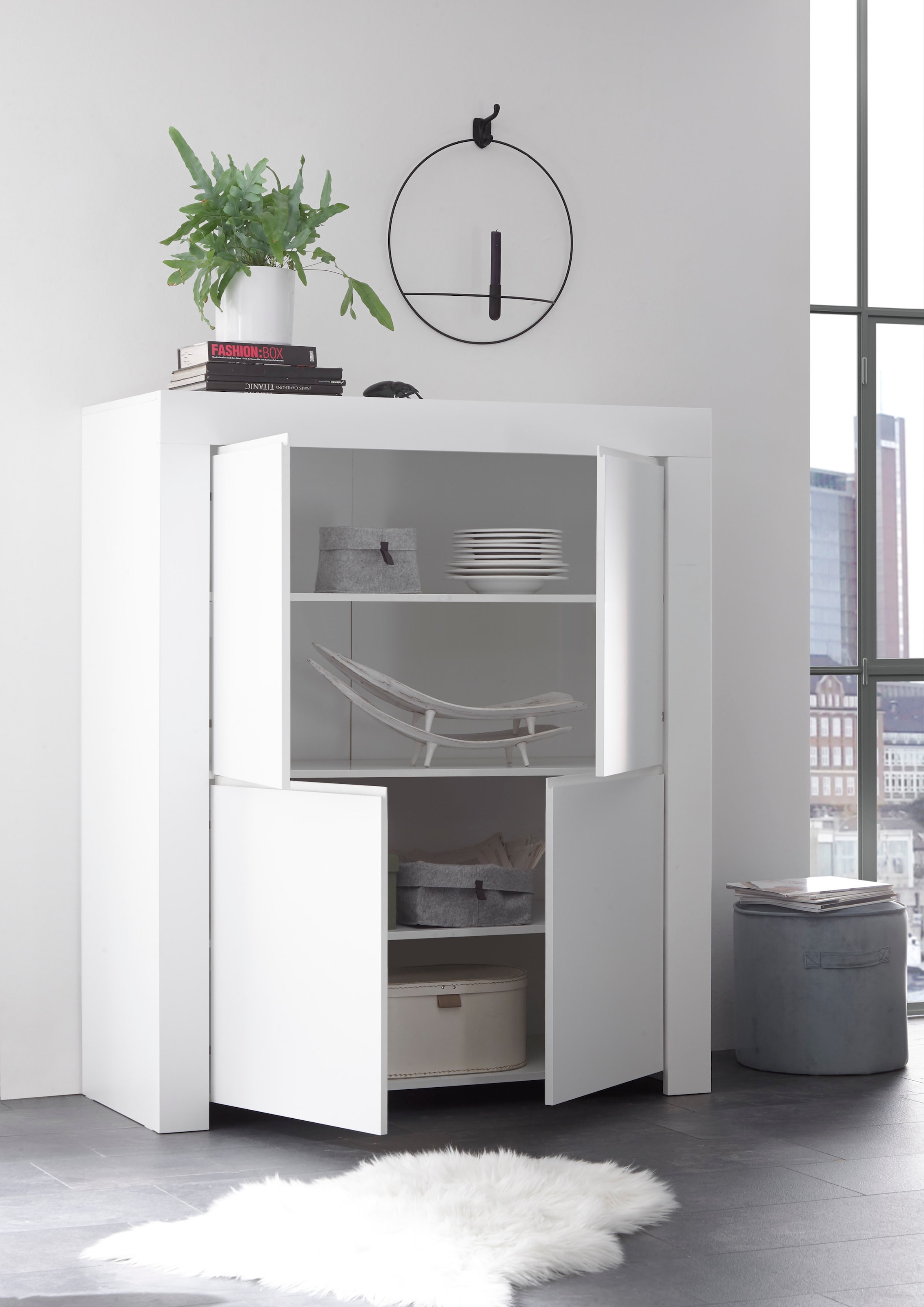 INOSIGN Highboard »Firenze«, Breite 110 cm