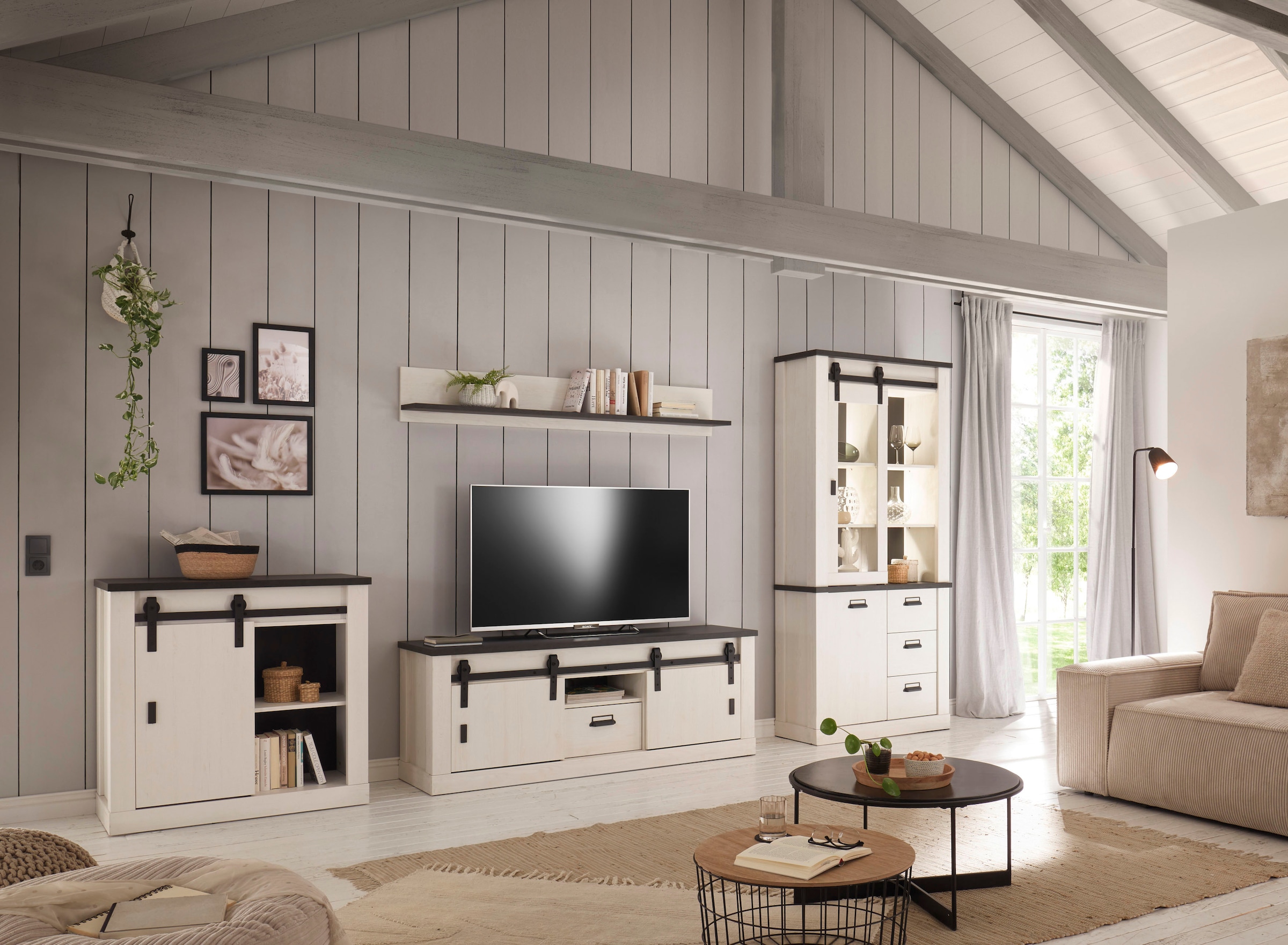 Home affaire Wohnwand »SHERWOOD« 4 Stk. tlg.