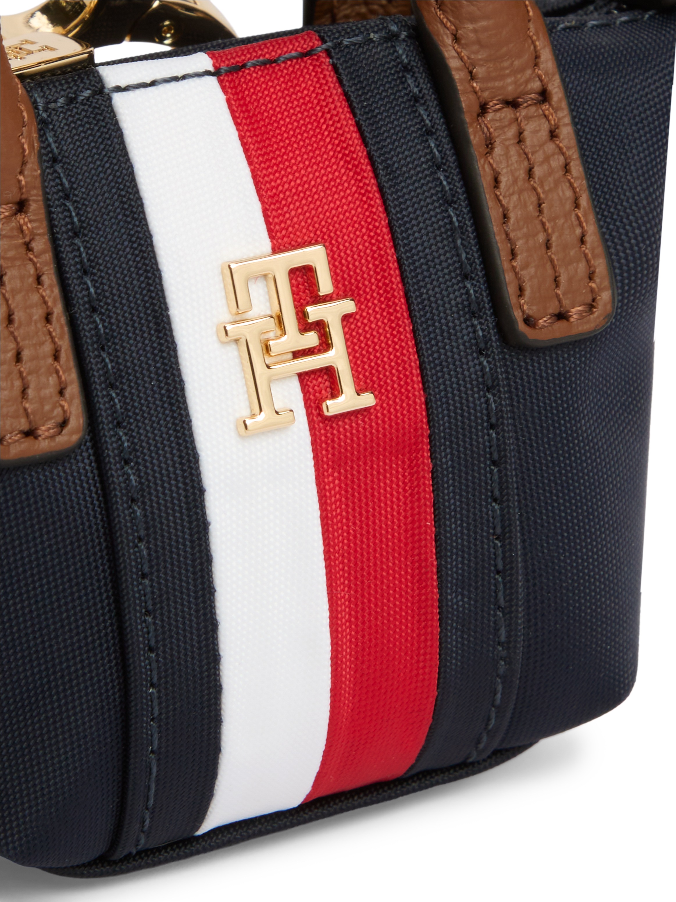 Tommy Hilfiger Taschenanhänger »TH CHARMS POPETTE NANO CORP« Damen Schlüsselanhänger, Bag Charm mit TH-Logo