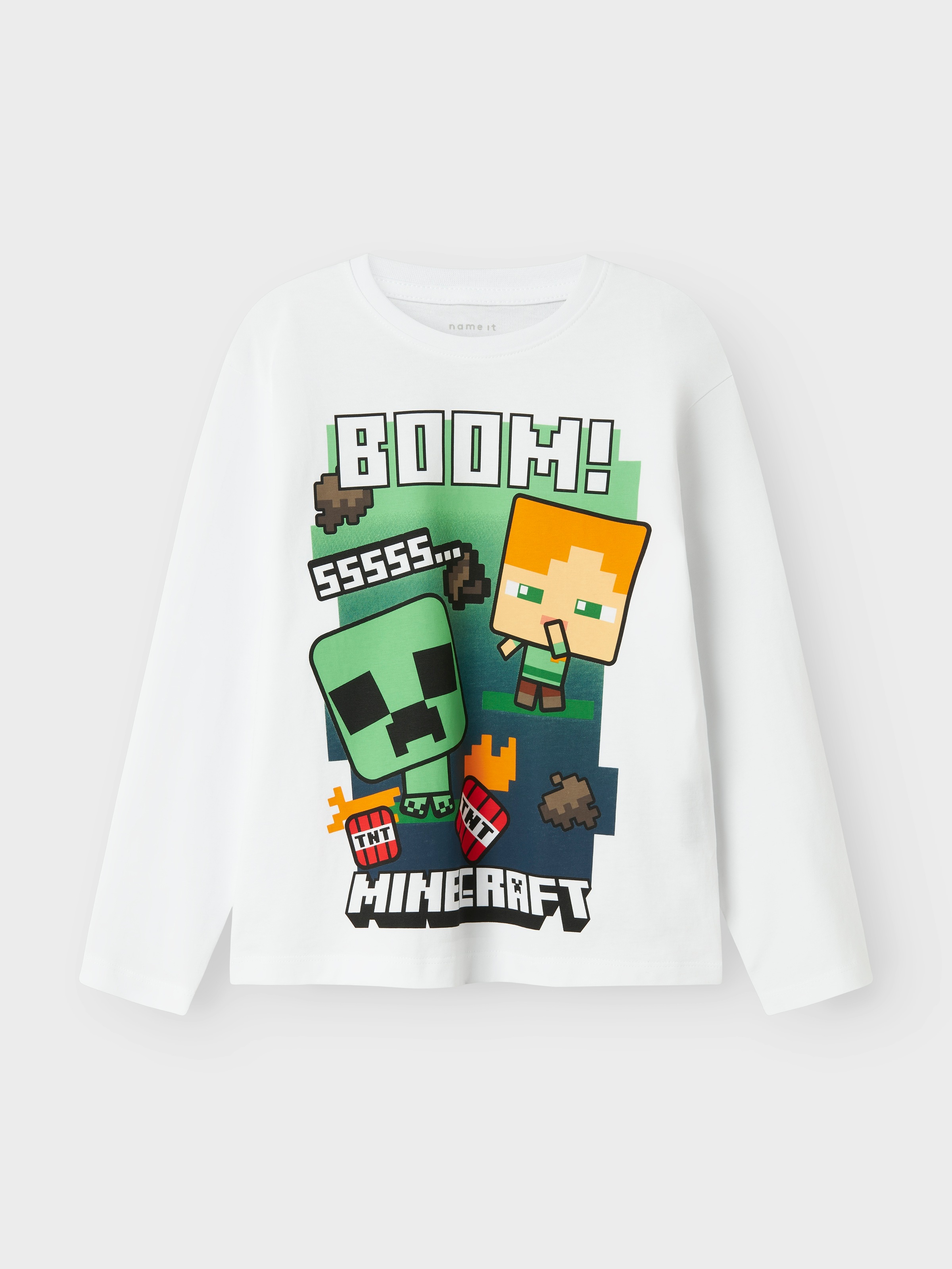 Name It Langarmshirt »NKMAC MINECRAFT LS NREG TOP BOX NOOS BFU«