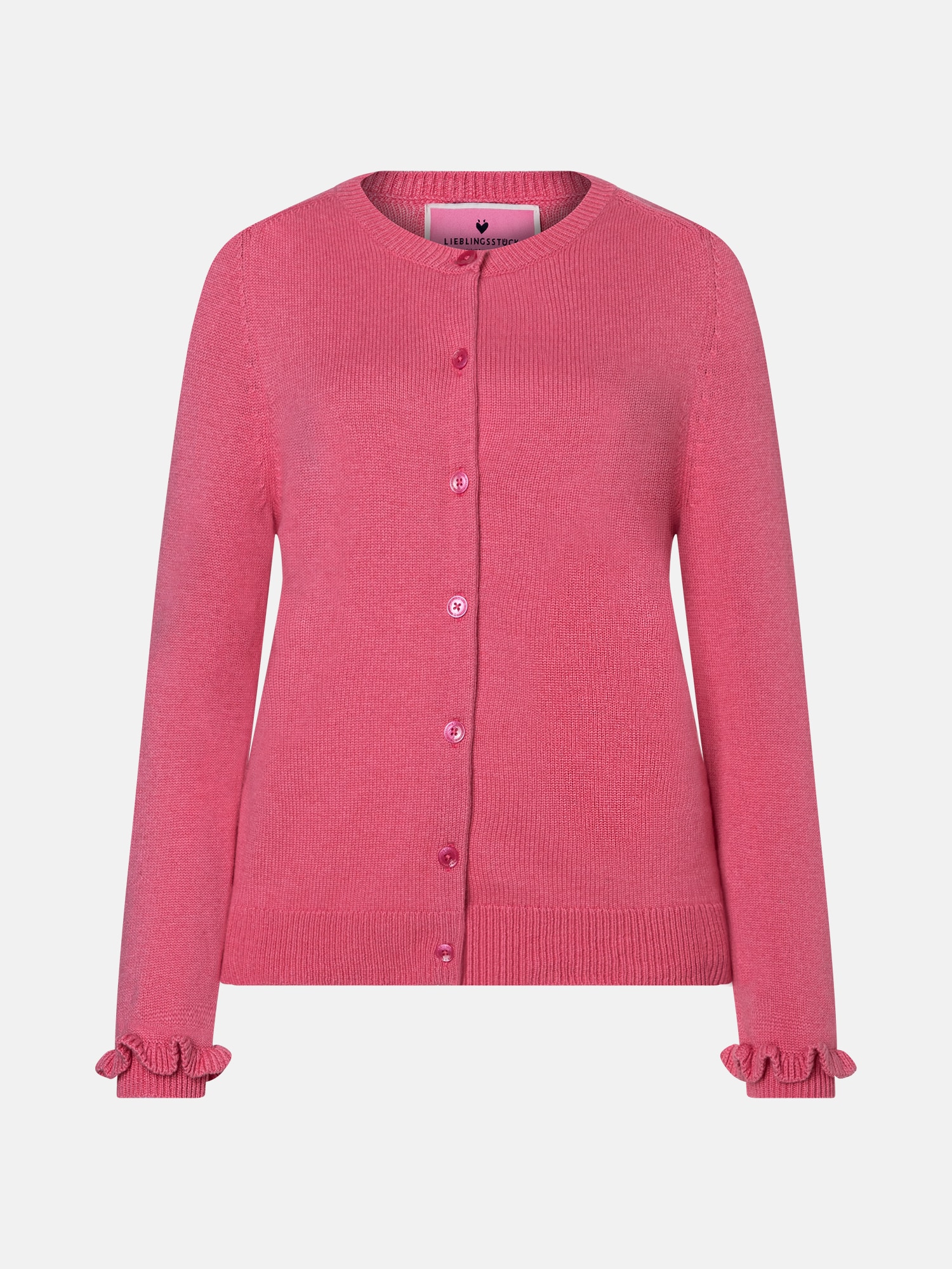 Lieblingsstück Strickjacke »AtiaL« mit Kaschmir, Ärmelenden mit Rüschen