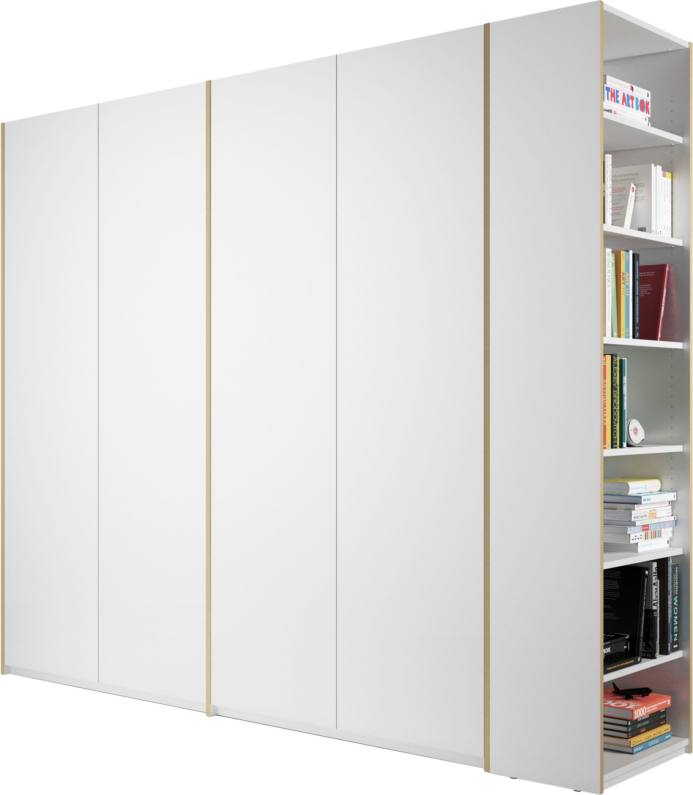 Müller SMALL LIVING Drehtürenschrank »Modular Plus Variante 8«, Anbauregal wahlweise links oder rechts montierbar