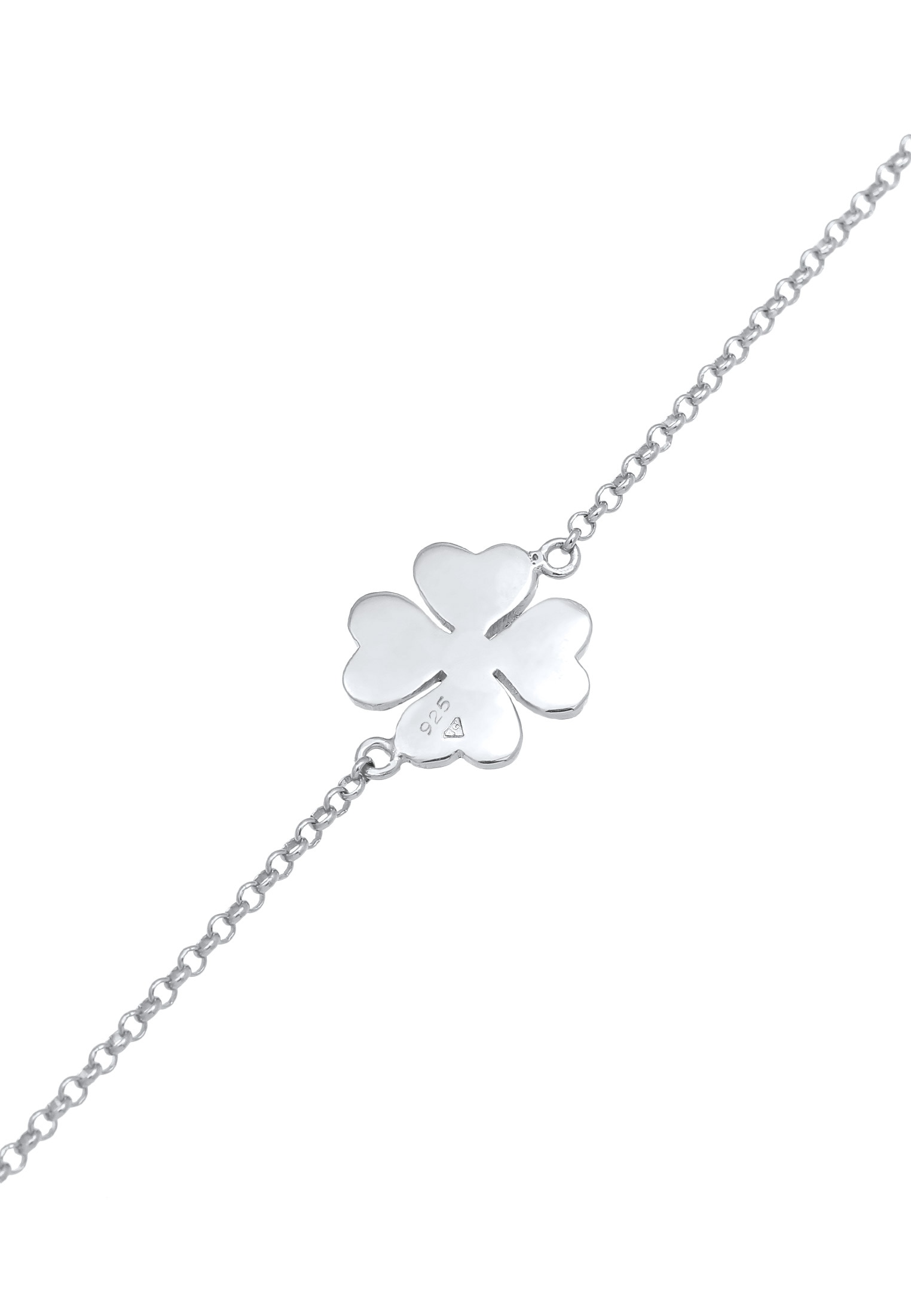 Elli Fußkette »Fußschmuck Fußkette Kleeblatt Glücksymbol 925 Silber«