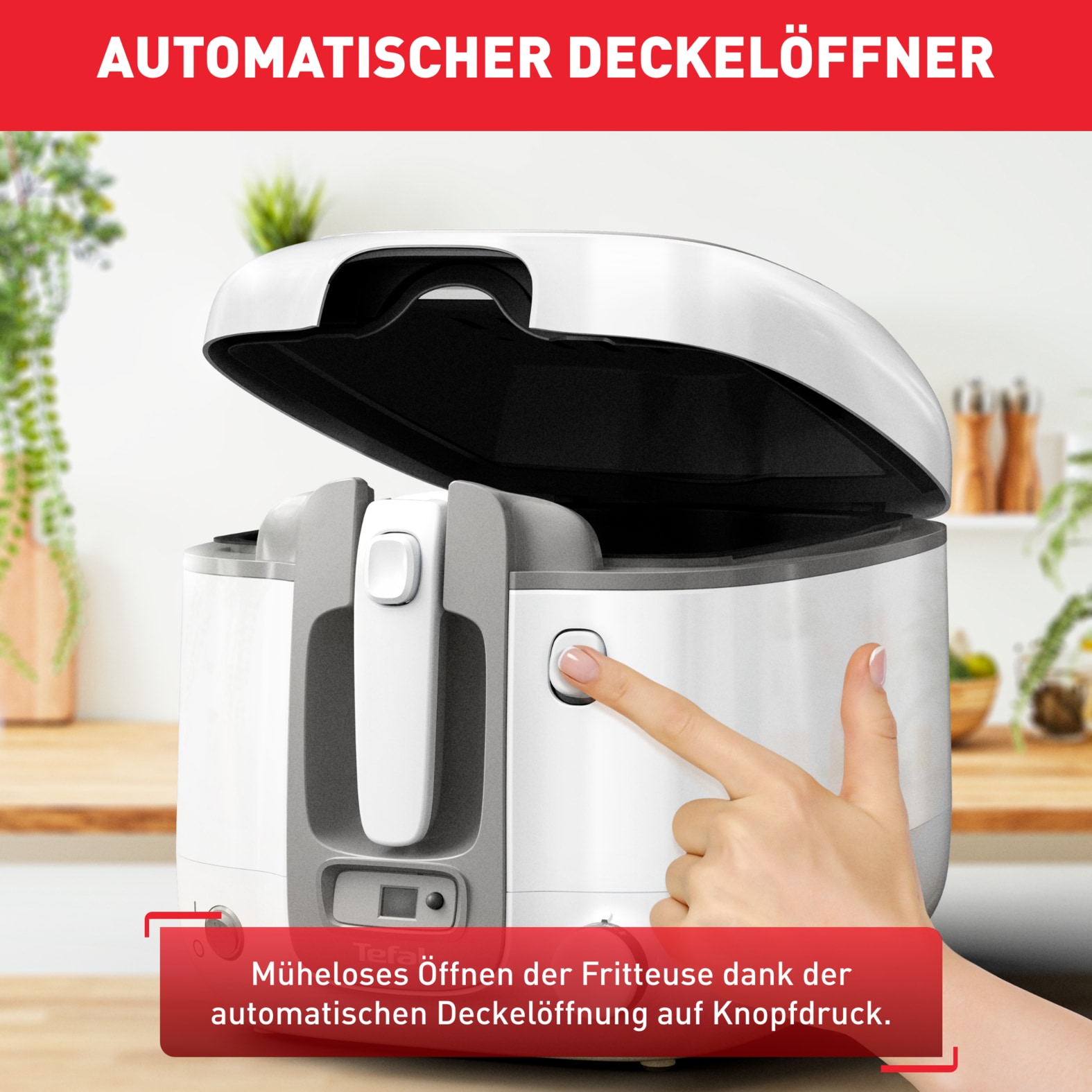 Tefal Fritteuse »FR3141 Super Uno« 1800 W Fassungsvermögen 2,2 l einstellbarer Thermostat, leichte Anwendung & Reiningung, FR3141
