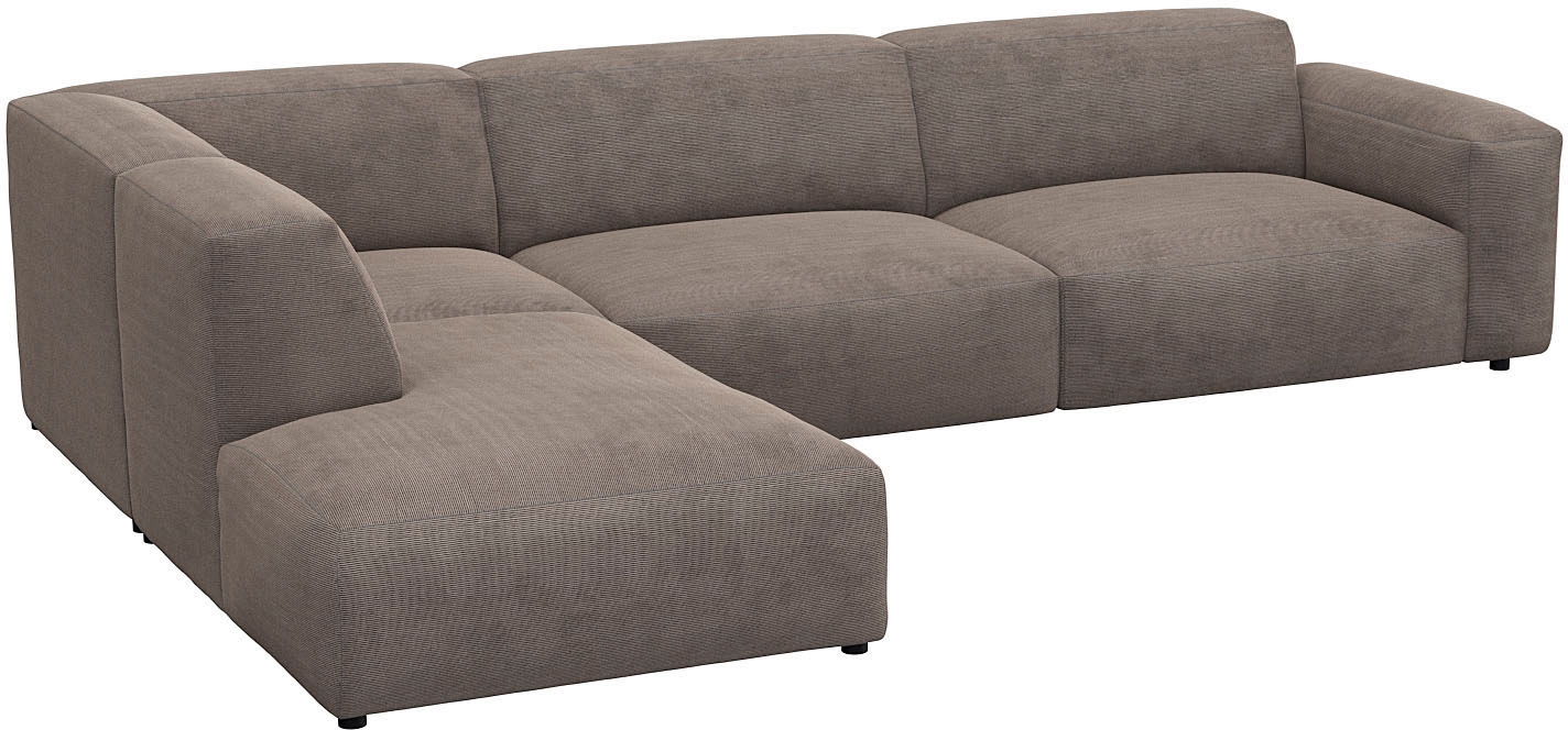FLEXLUX Ecksofa »Lucera, super bequem durch hochwertigen Sitzaufbau mit Kaltschaum« modern & anschmiegsam, L-Form, Designsofa