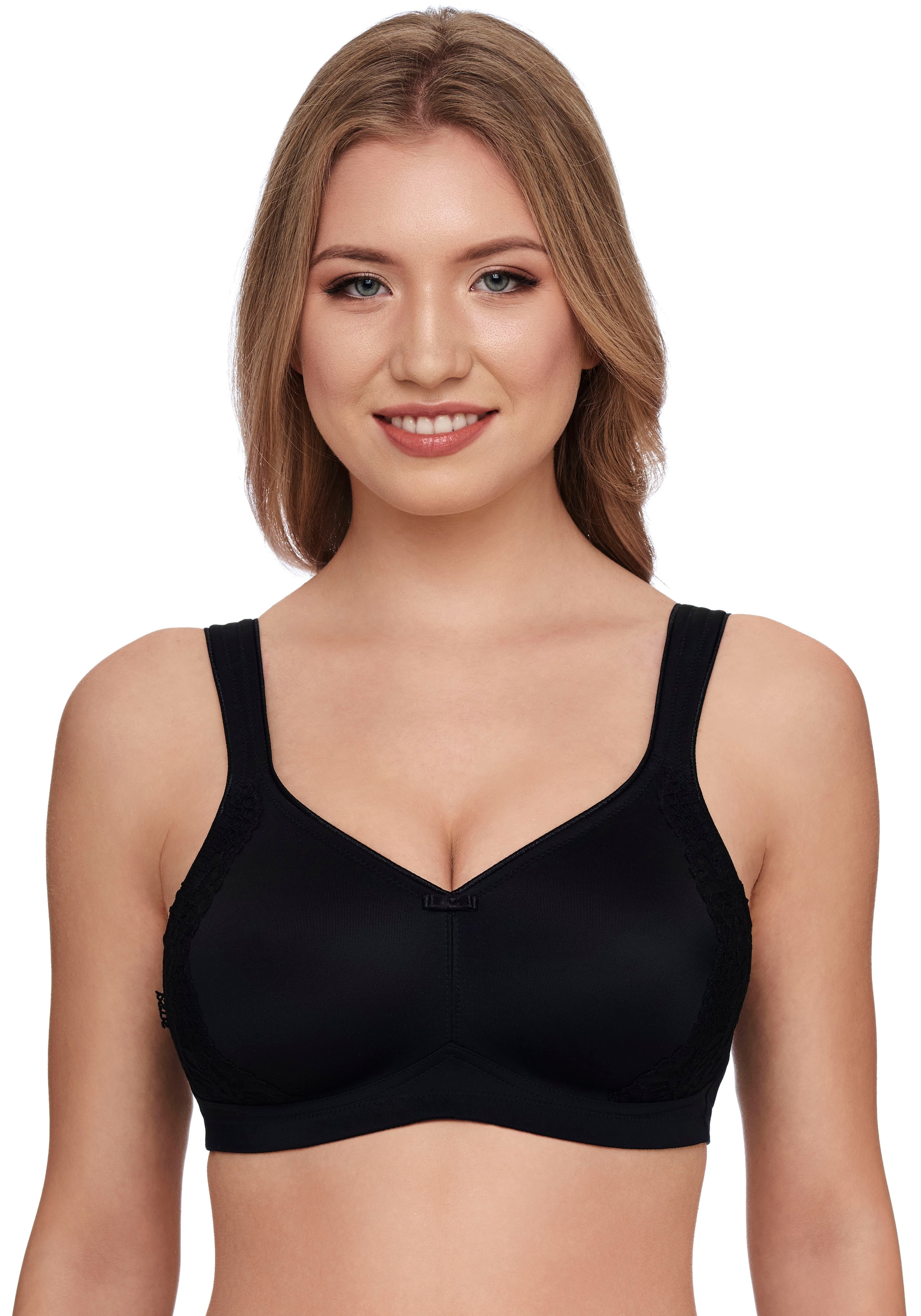 Susa Minimizer-BH »London«, vorgeformte Cups, Spitze, blickdicht