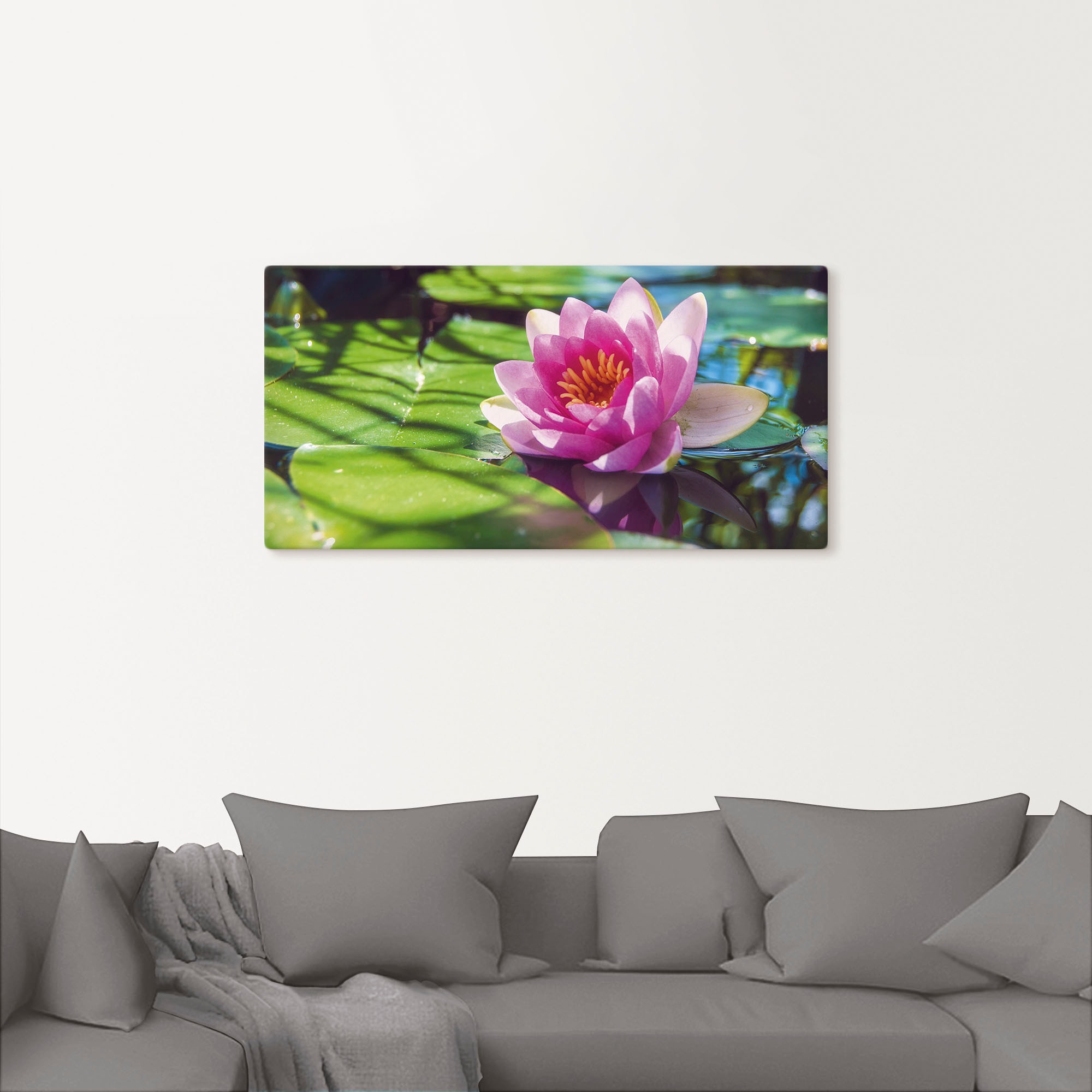 Artland Wandbild »Seerose Nahaufnahme«, Blumenbilder, (1 St.), als Alubild, Outdoorbild, Leinwandbild, Wandaufkleber, versch. Größen