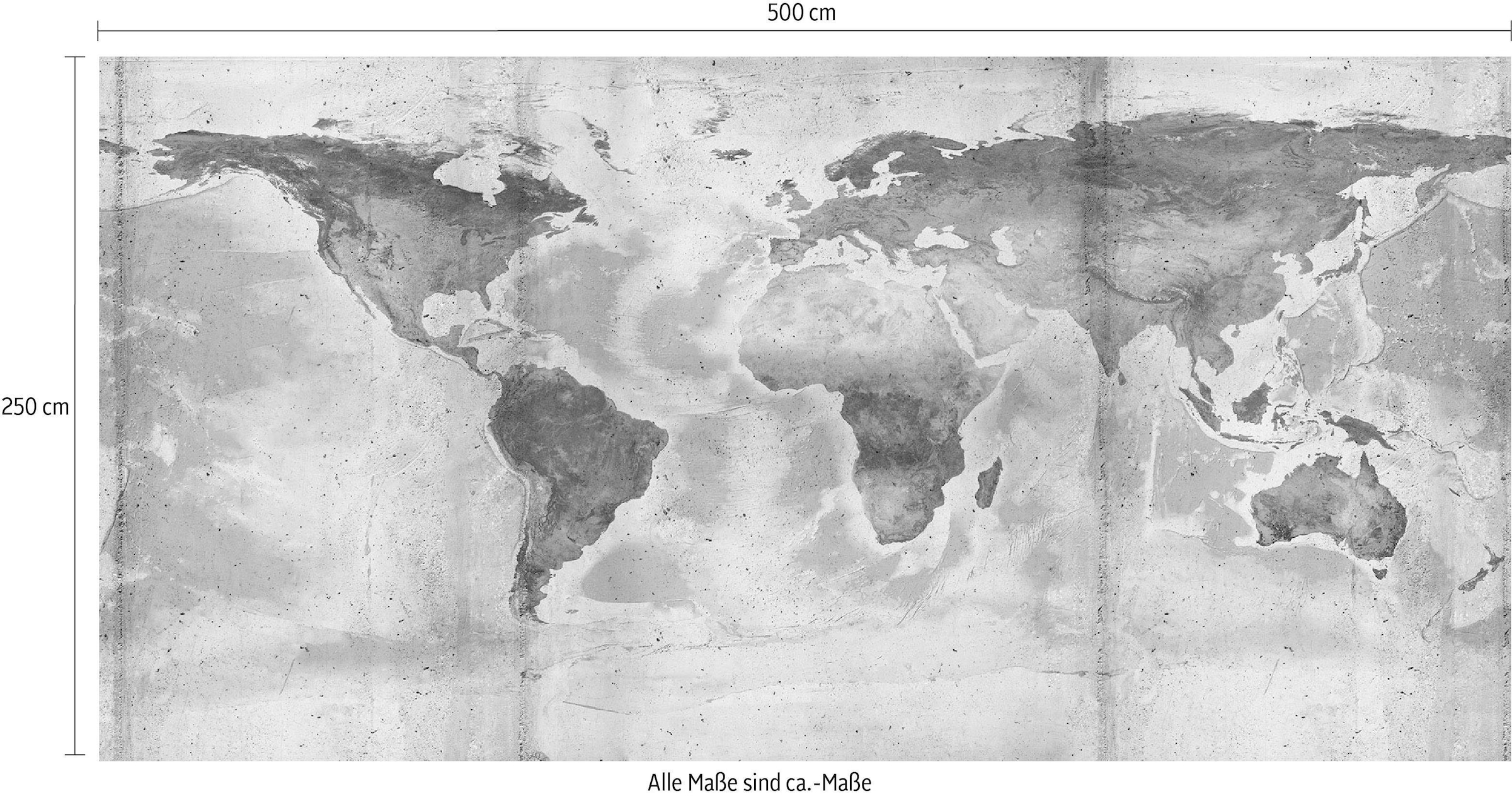 Komar Vliestapete »Digitaldruck Vlies -  Concrete World - Größe 500 x 250 cm« bedruckt glatt Wohnzimmer, Schlafzimmer