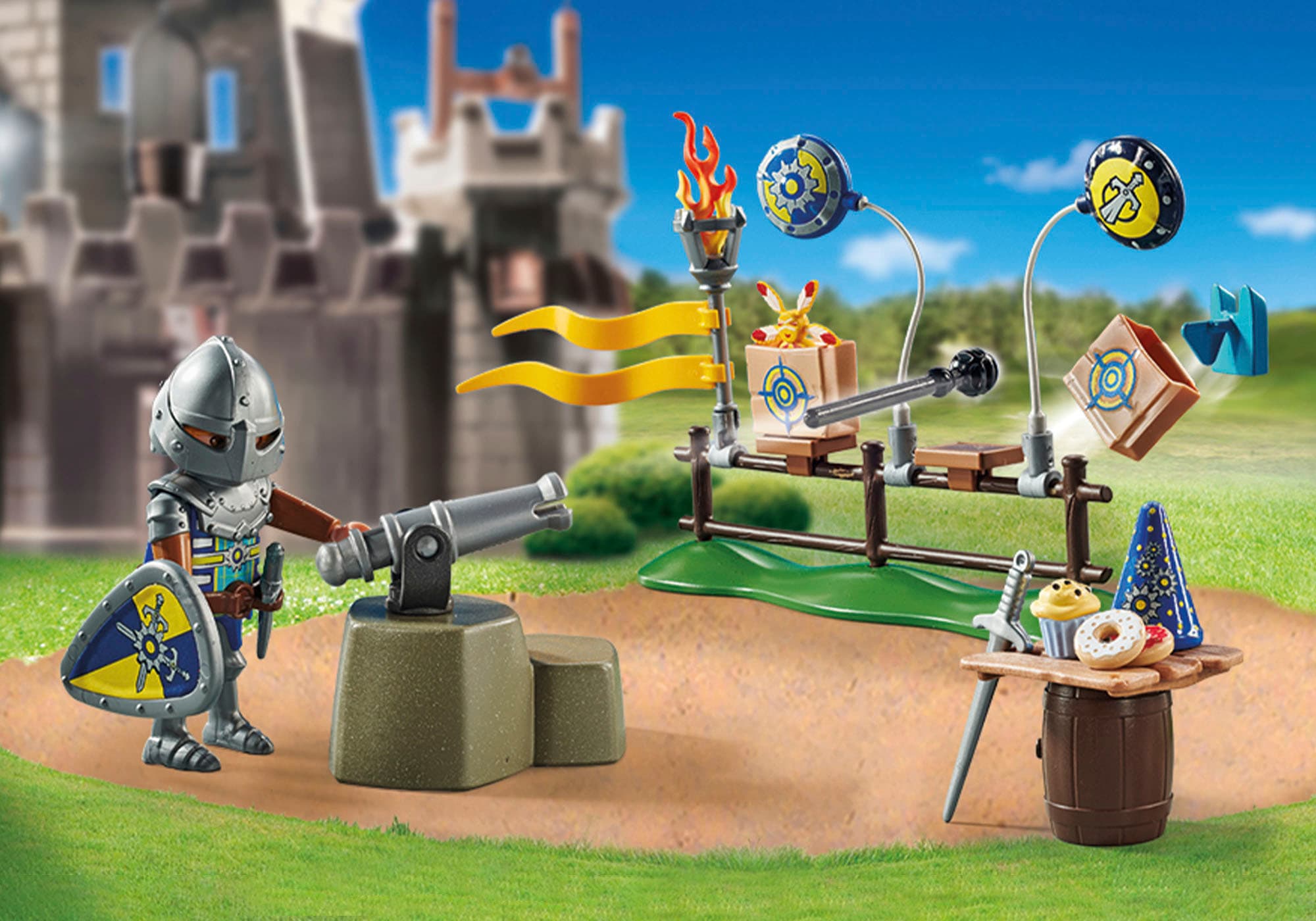 Playmobil® Konstruktions-Spielset »Rittergeburtstag (71447), Novelmore«, (43 St.), Made in Europe