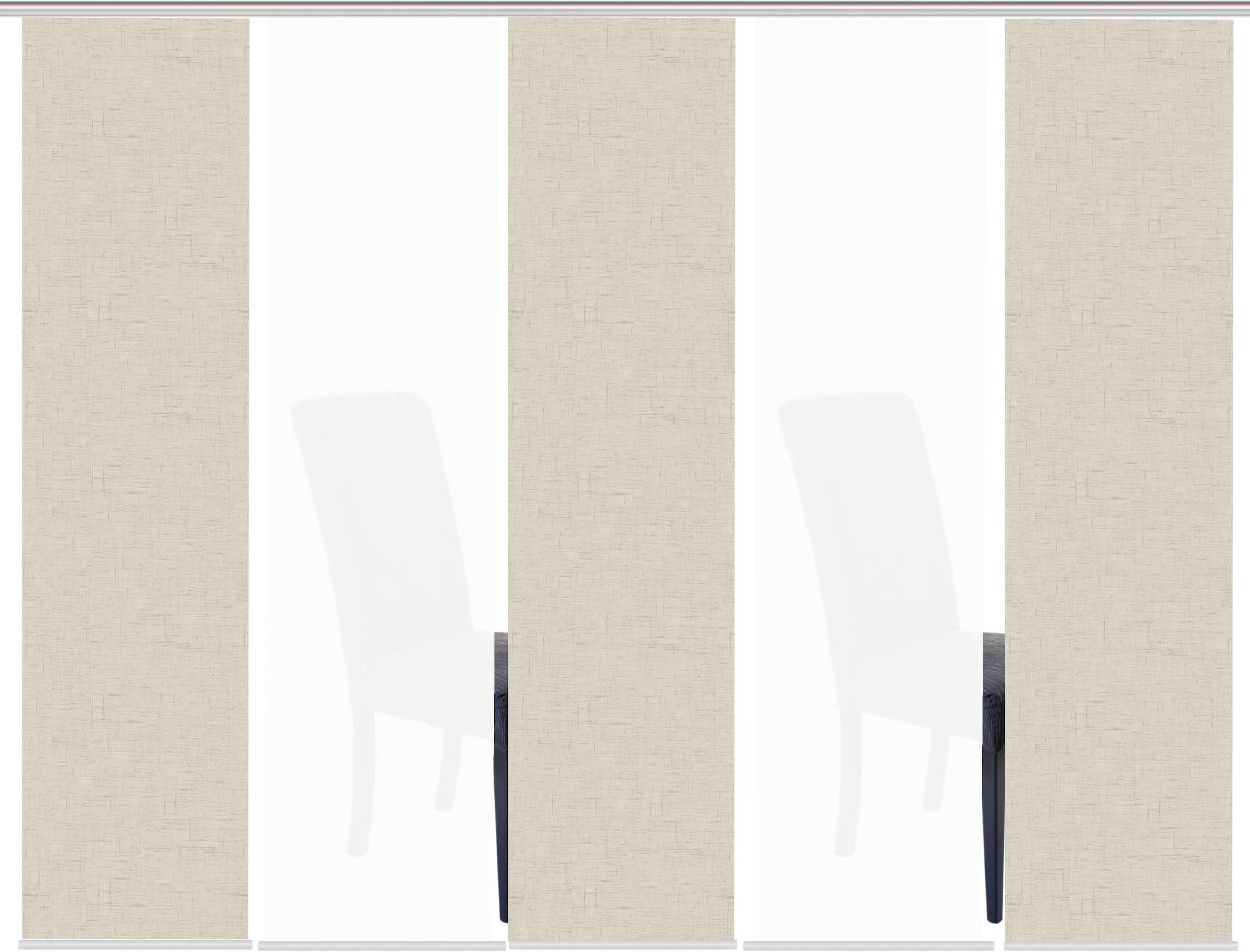 HOME WOHNIDEEN Schiebegardine »PIVE 5er SET« Paneelwagen 5 Stk. tlg. Schiebevorhang Digidruck 5er Set PIVE