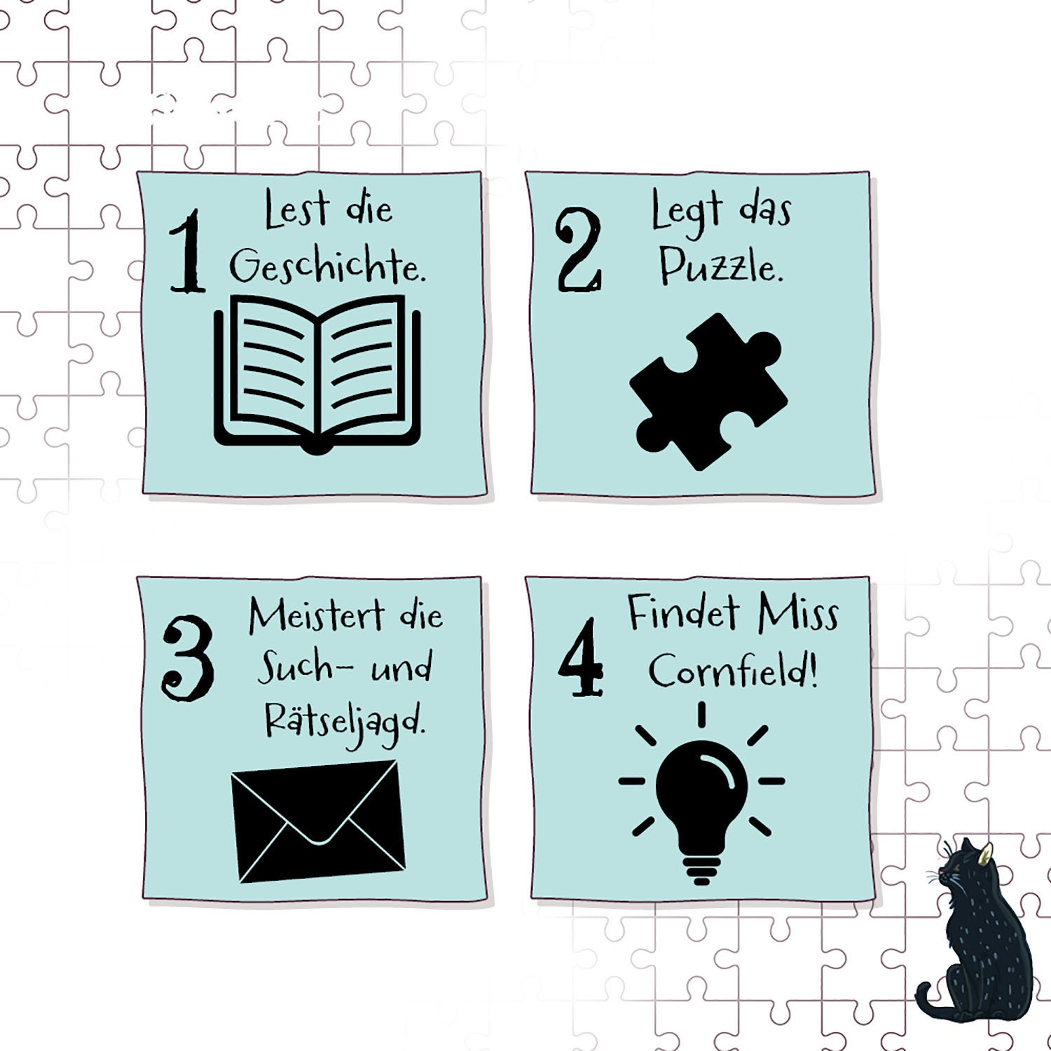 Kosmos Puzzle »Story Puzzle: Die Schule der magischen Tiere, Fürchterlich Feierlich« mit Leuchteffekt; Made in Germany