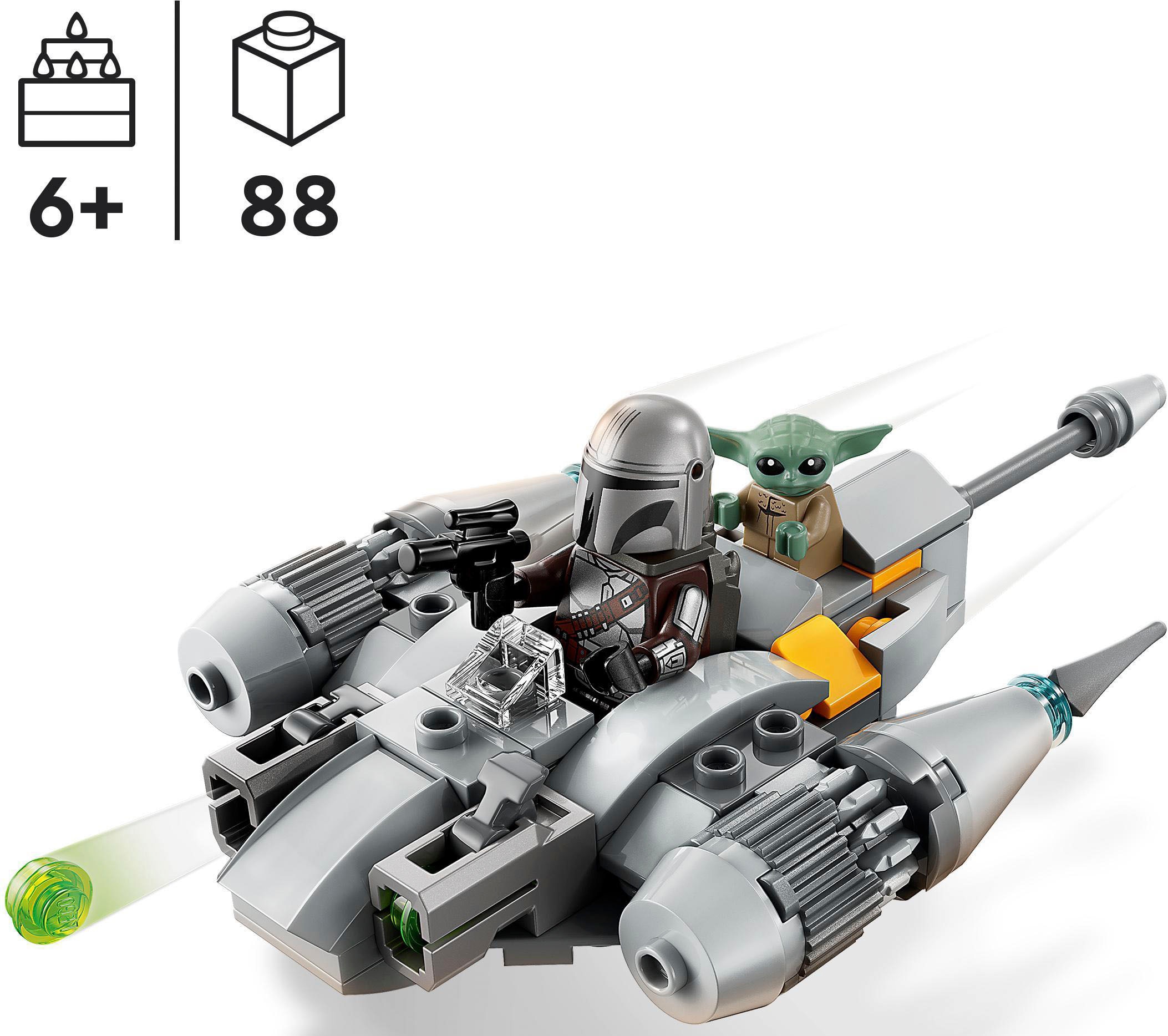 LEGO® Konstruktionsspielsteine »N-1 Starfighter des Mandalorianers – Microfighter (75363)«, (88 St.), LEGO® Star Wars; Made in Europe