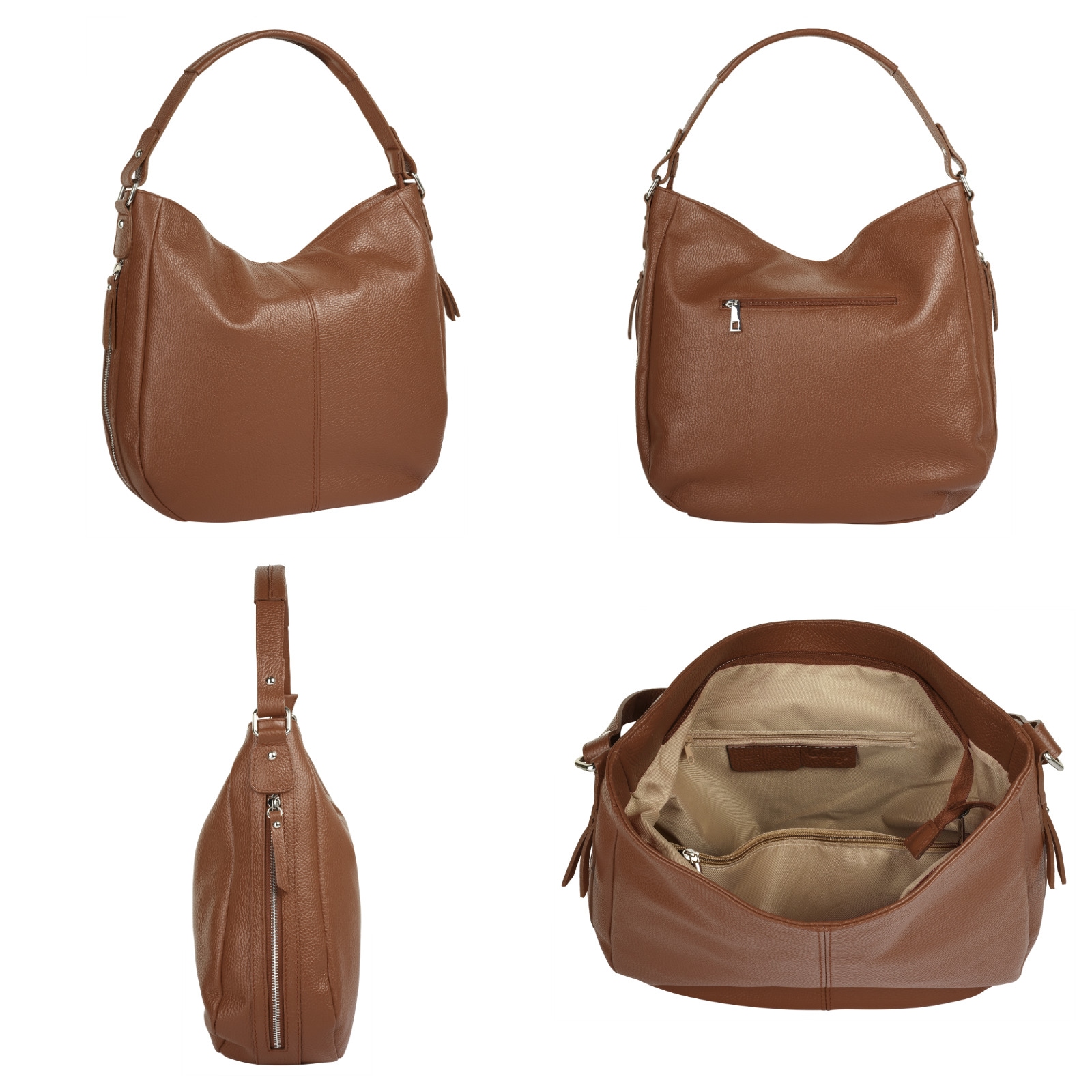 Cluty Shopper echt Leder, Made in Italy