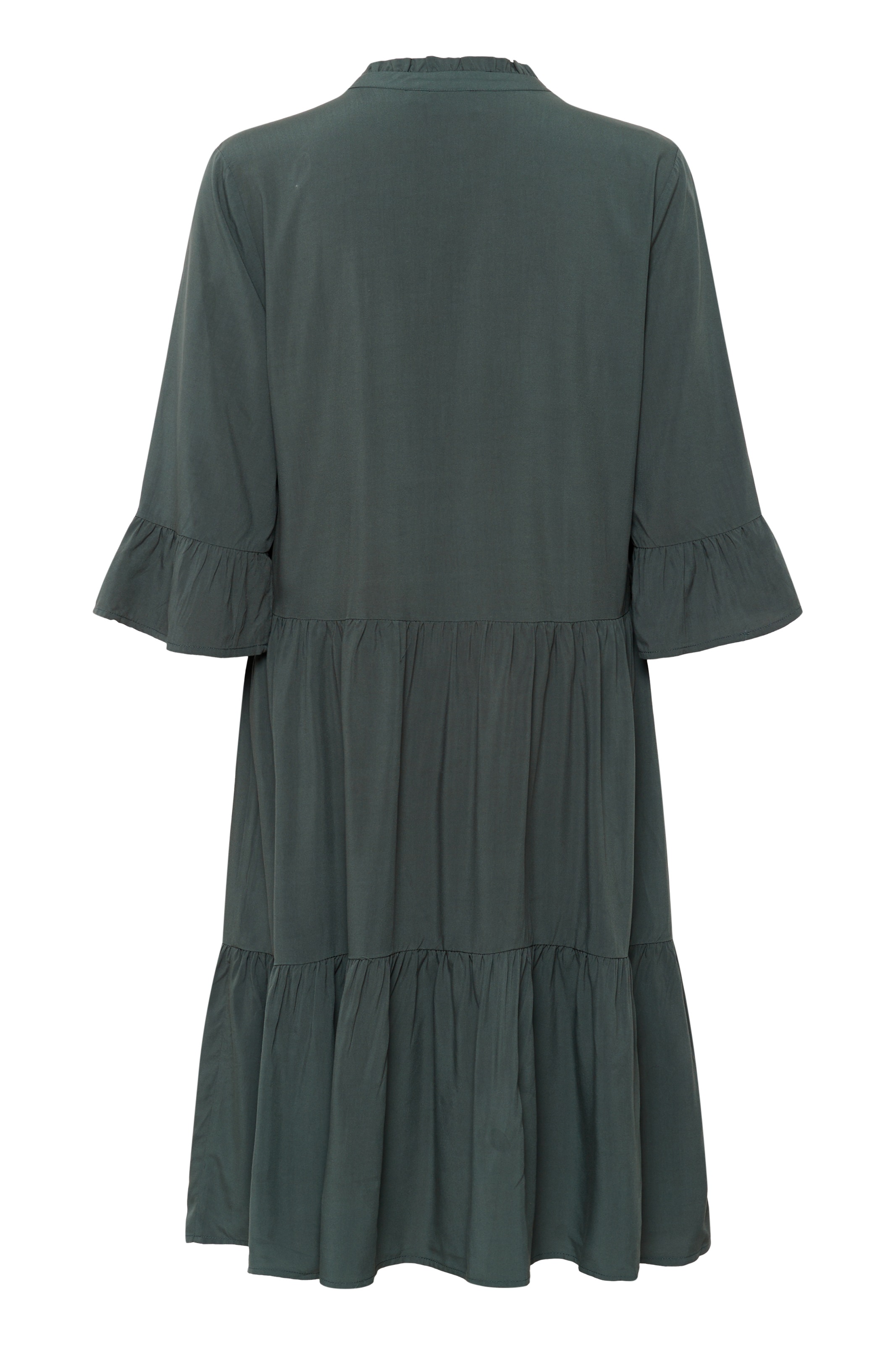 Saint Tropez Blusenkleid »EdaSZ Dress«, mit Volant und 3/4 Ärmel