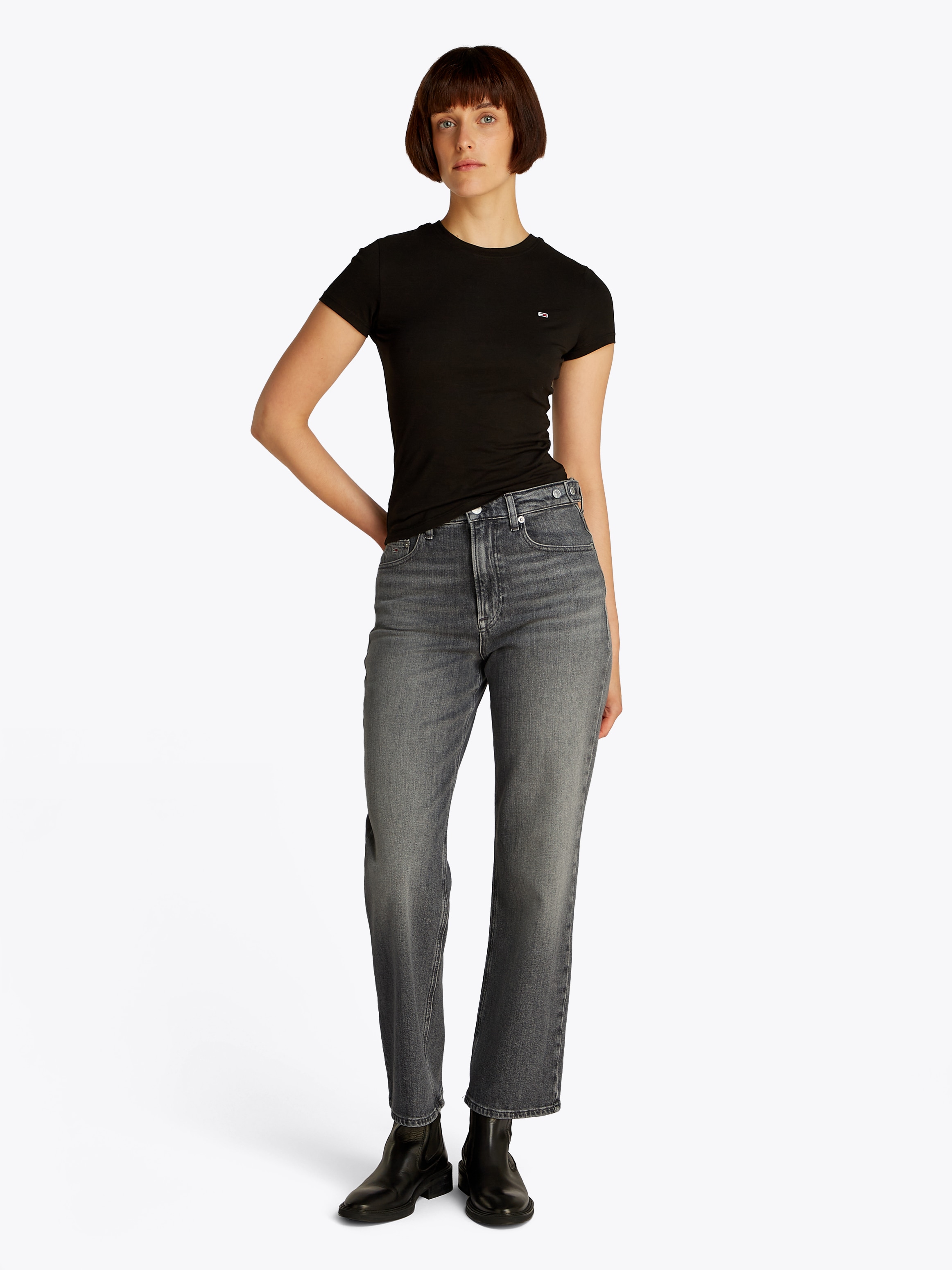 Tommy Jeans Straight-Jeans »LAYLA HR SLIM STR«, in Knöchellänge