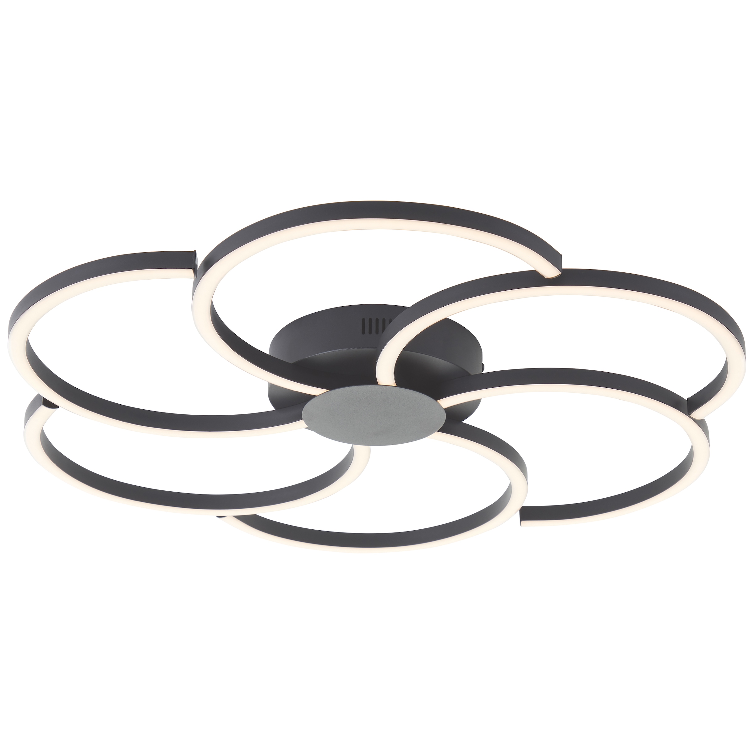 Brilliant LED Deckenleuchte »Fico«, 65 cm, 3000 lm, dimmbar, 3000-6500 K, Aluminium, schwarz