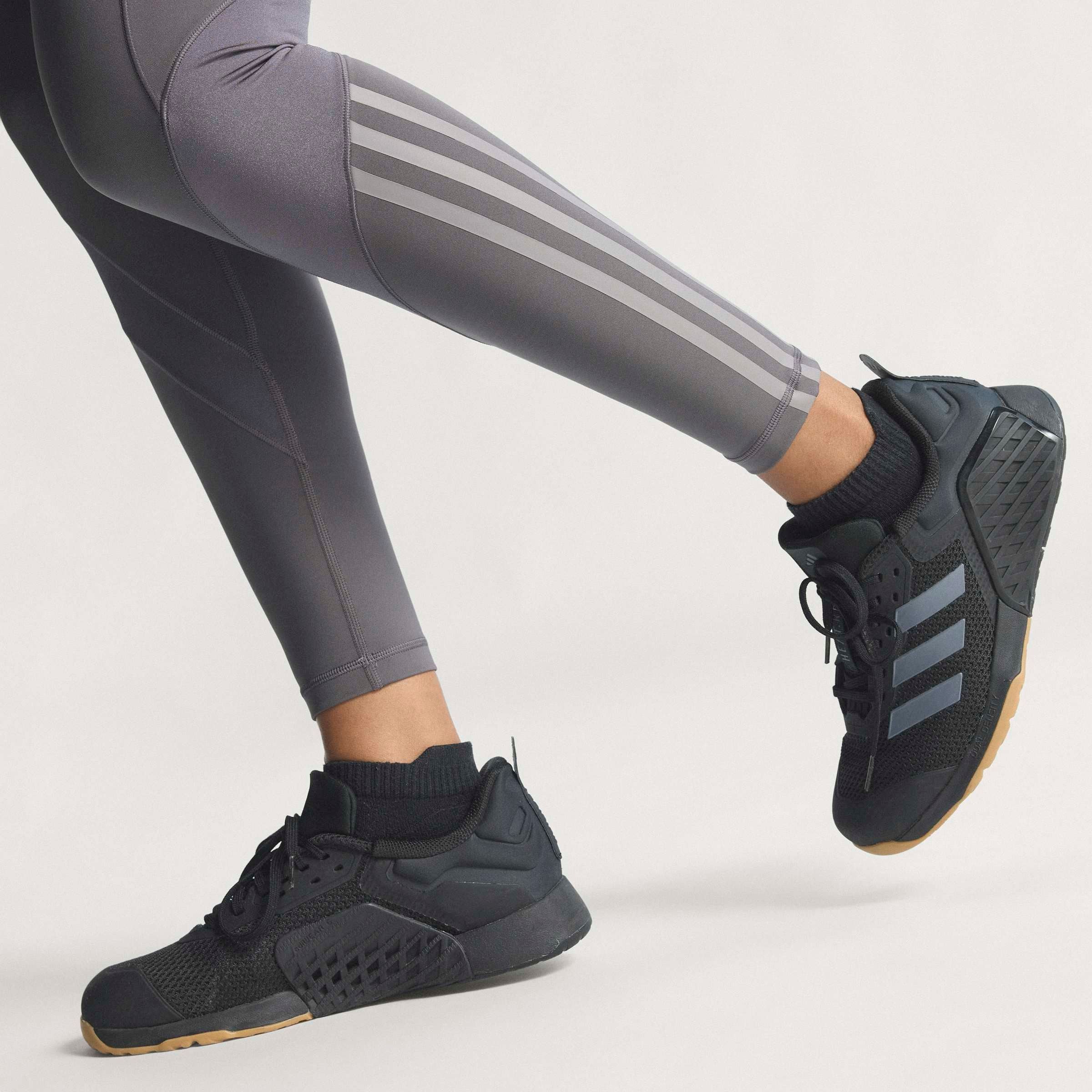 adidas Performance Trainingstights »HYG SHN 1/1 L«  sportlicher Mix aus glänzendem und mattem Material, mit Jacquard-Bund