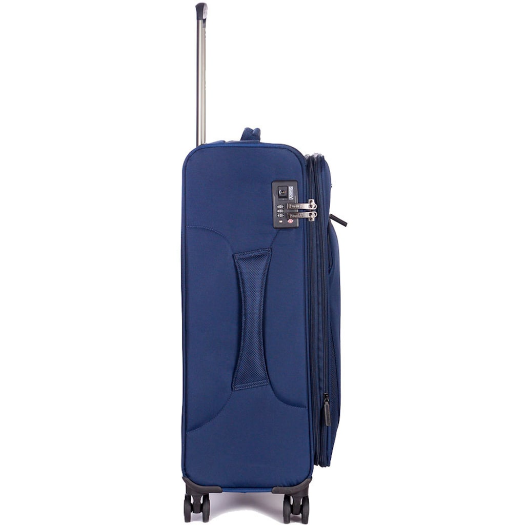 Stratic Weichgepäck-Trolley »Mix M, blue«, 4 Rollen