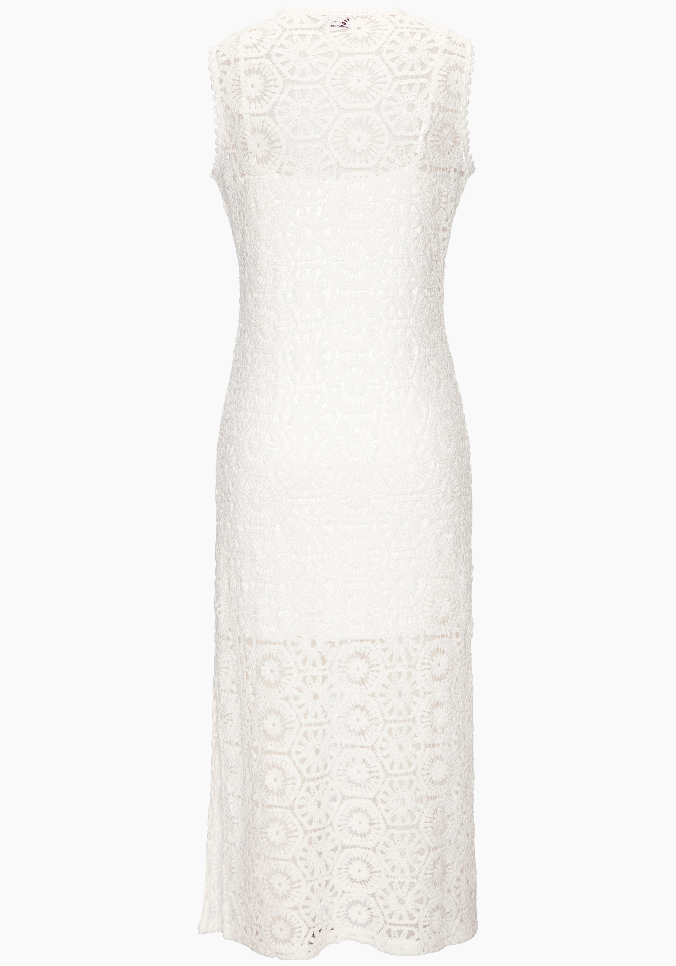 French Connection Strickkleid mit Unterkleid,  mit herausnehmbarem Unterkleid, Strandkleid in Häkeloptik