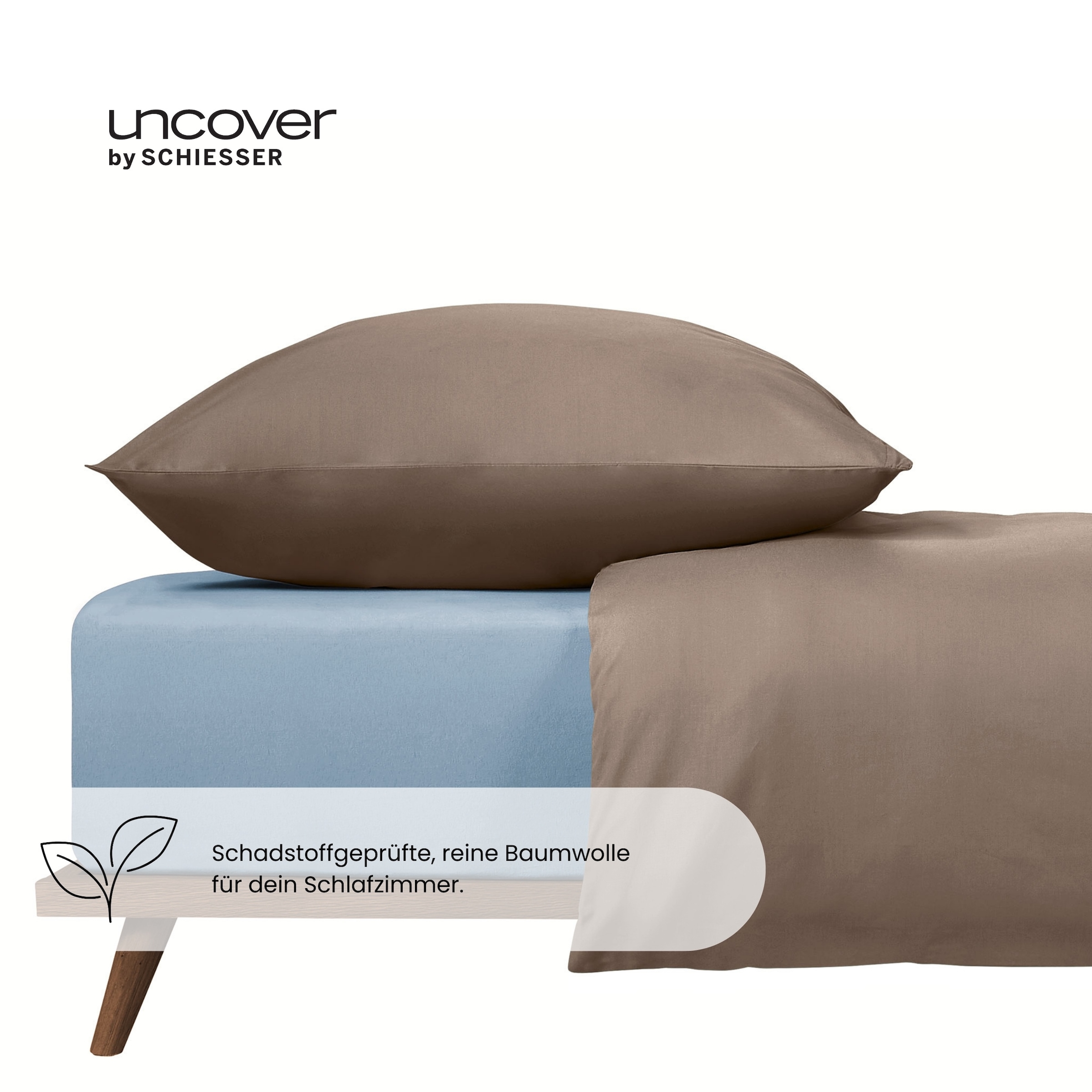 uncover by SCHIESSER Spannbettlaken »New Jersey aus 100% Baumwolle«, Made in Green
