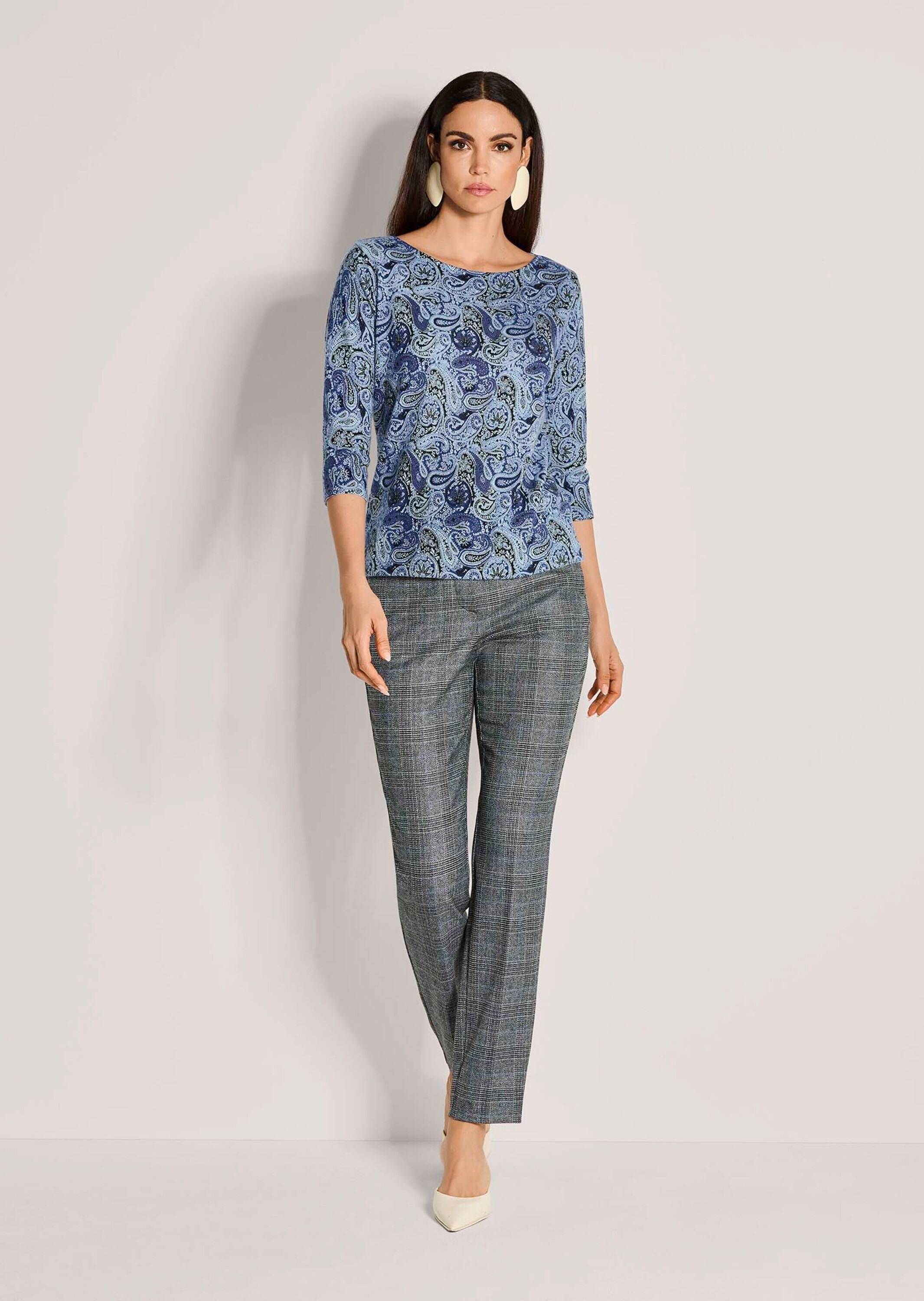 MADELEINE Longpullover »Kaschmirpullover Leichter Feinstrickpullover mit Paisley-Muster« Unikat-Druck