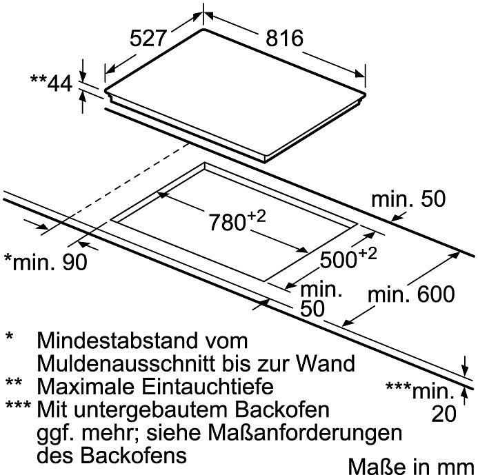 BOSCH Elektro-Kochfeld von SCHOTT CERAN® »PKM875DP1D«, mit Powerboost-Funktion