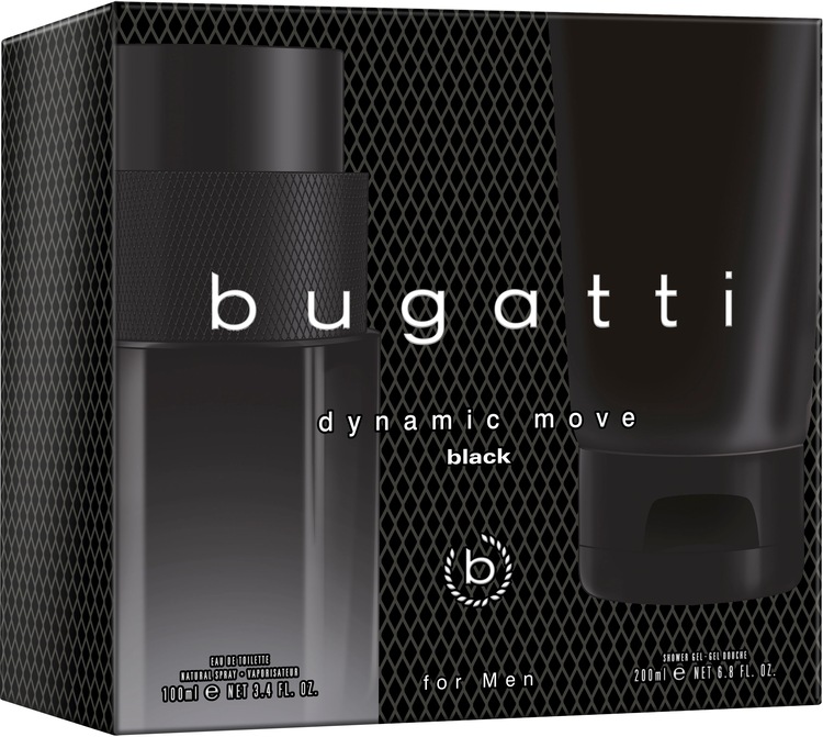 Eau de Toilette »bugatti Dynamic Move man black GP EdT 100ml + 200 ml SG«, (2 tlg.)