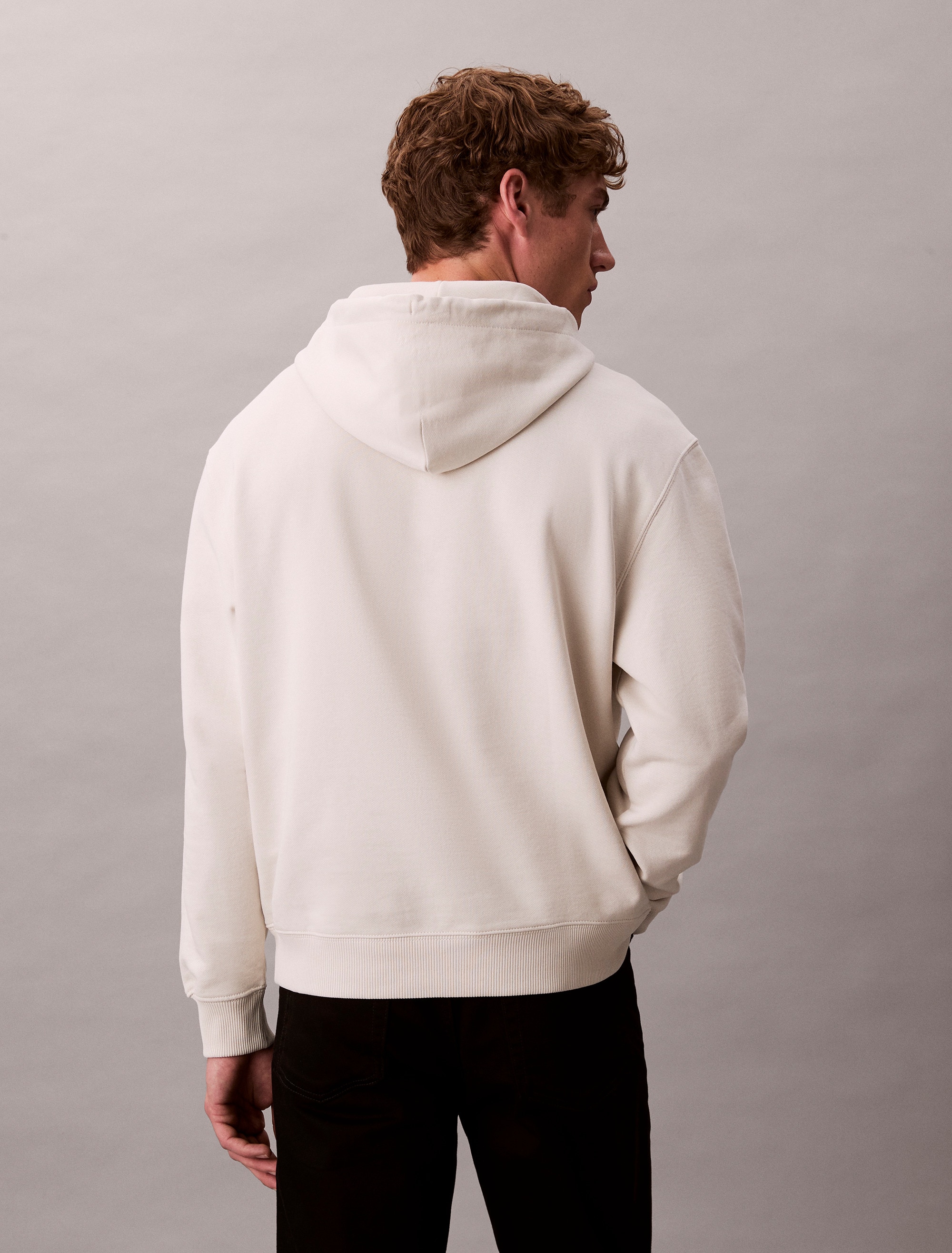 Calvin Klein Jeans Sweatshirt »LS EU 350TERRY MICRO MONOLOGO HO«, Kapuze, regular fit