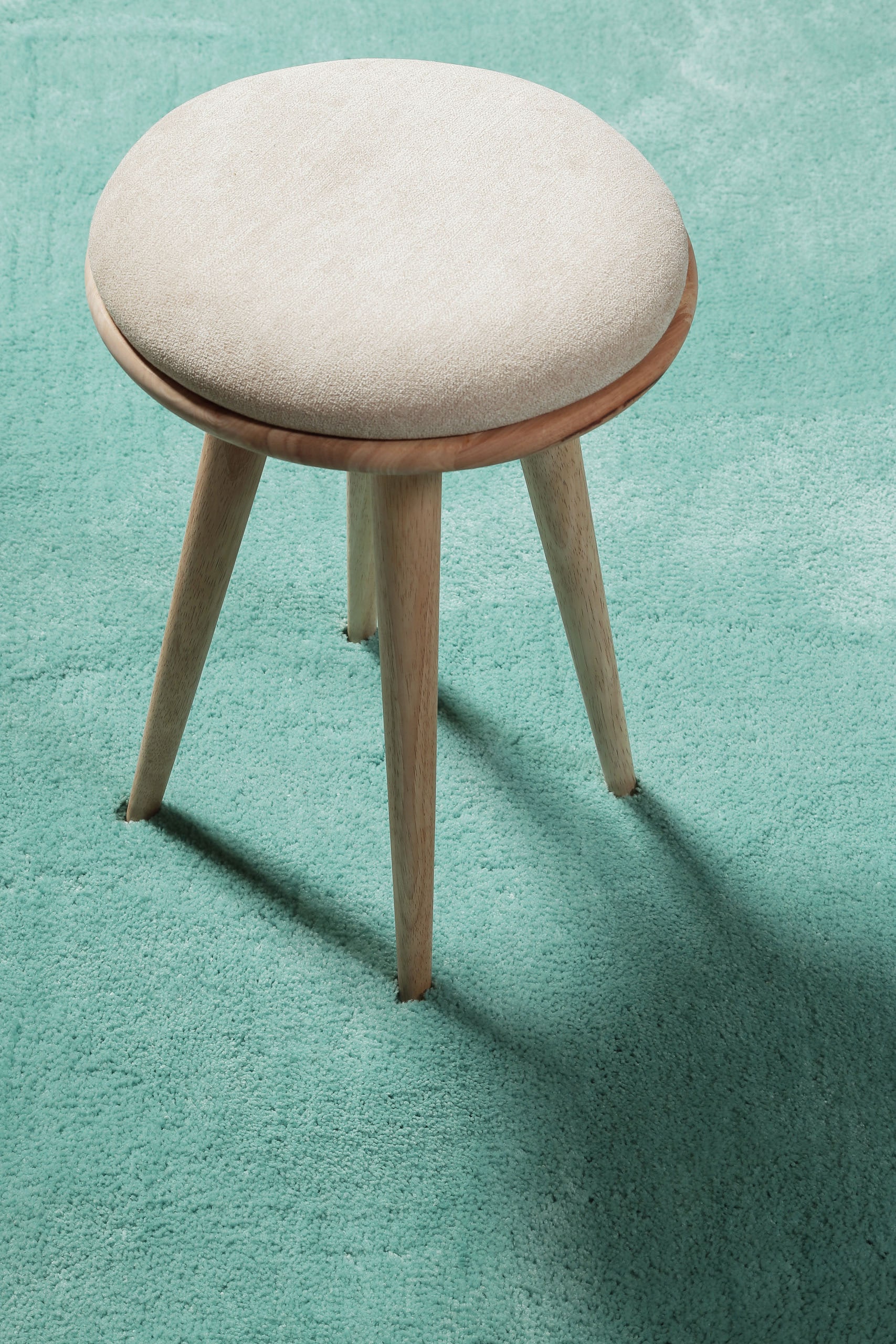 Homie Living Teppich »Pisa«, rund, 25 mm Höhe, Hochflor, Microfaser, uni, weich, Shaggy, Wohnzimmer, Schlafzimmer