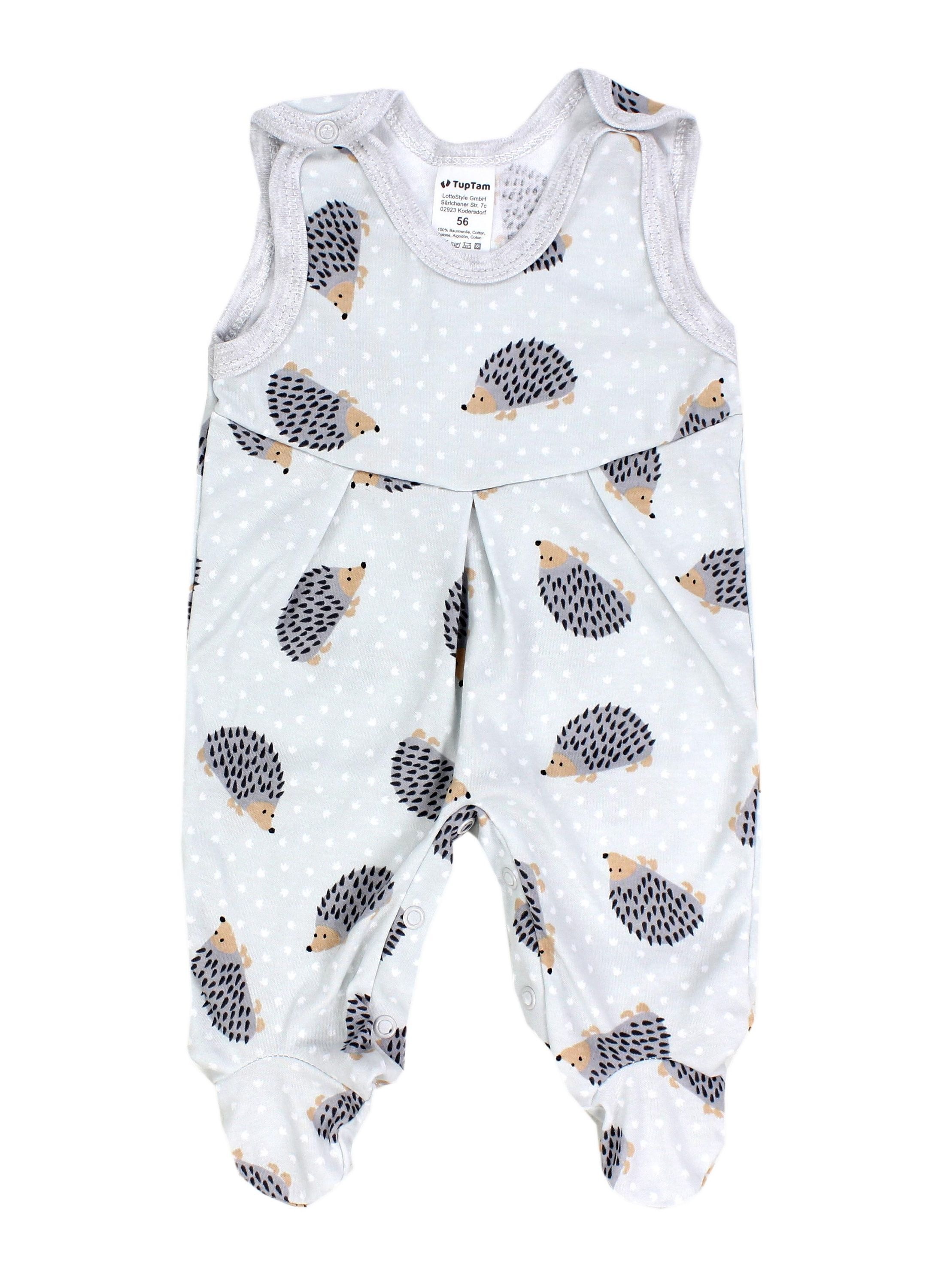 TupTam Strampler »Strampler Baby Mädchen Strampler mit Fuß 3er Pack«