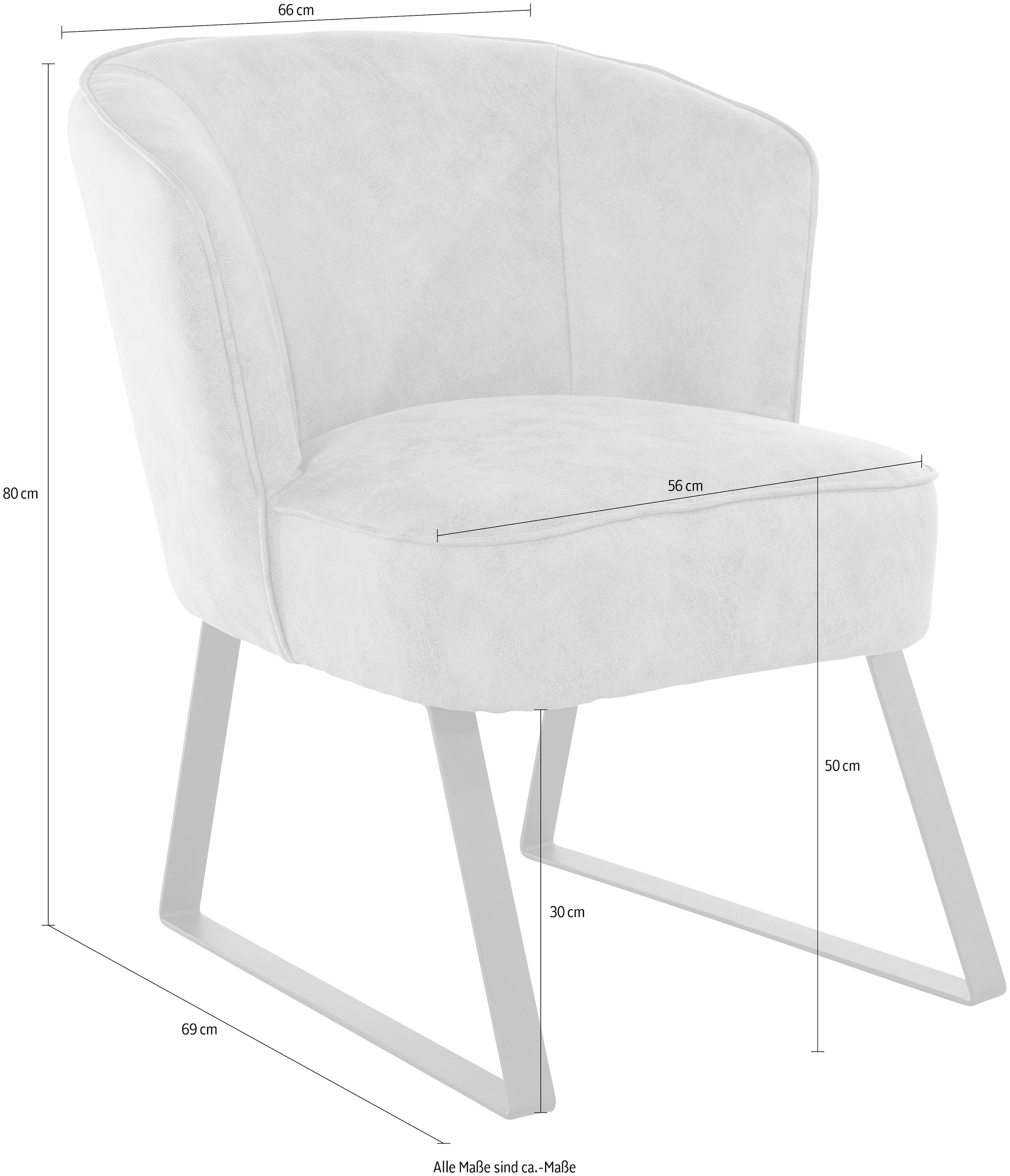 exxpo - sofa fashion Sessel »Americano«, 1 bestellen Bezug und mit Stck. Keder verschiedenen Metallfüßen, Qualitäten, bequem in