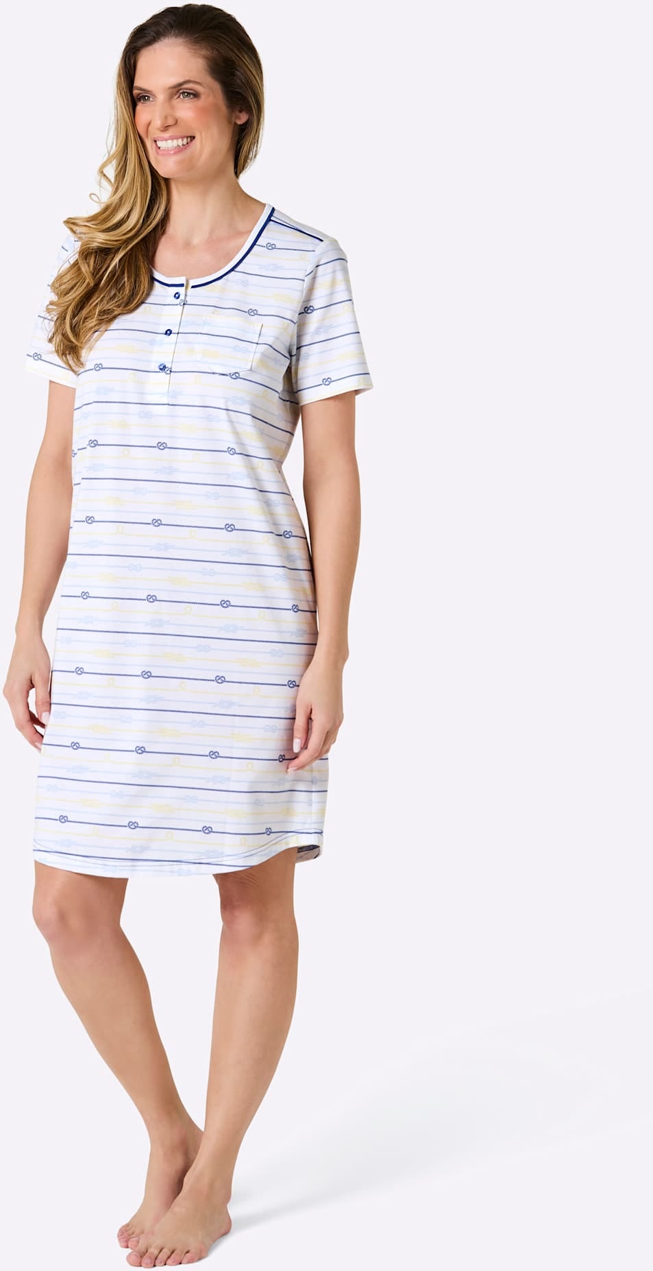 wäschepur Sleepshirt »Sleepshirt« Brusttasche