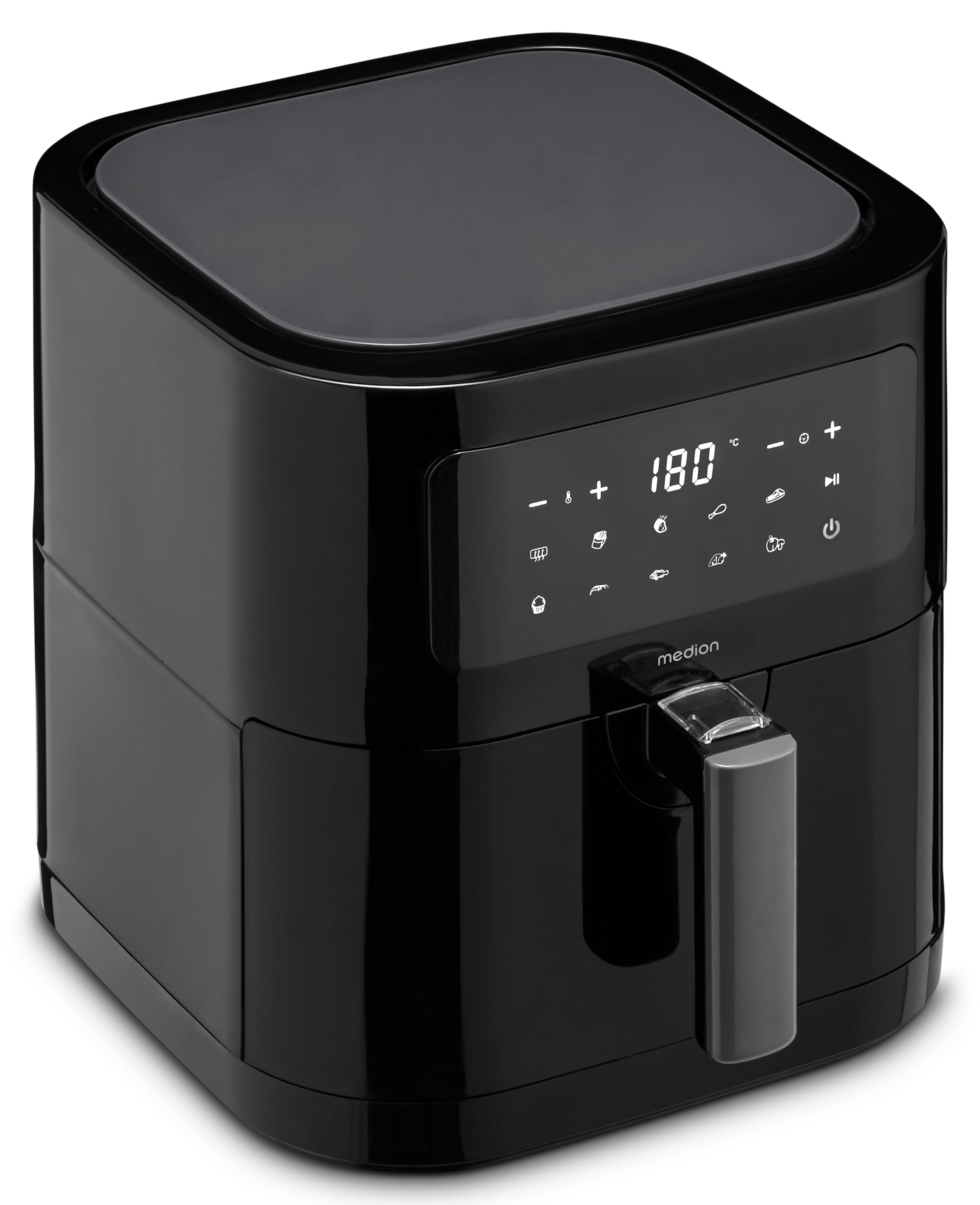 Medion® Heißluftfritteuse »MD11740  E40 XL, Nutzinhalt 5,2 L; Korb in Korb«, 2000 W, digitales Bedienfeld, 9 Automatikprogramme