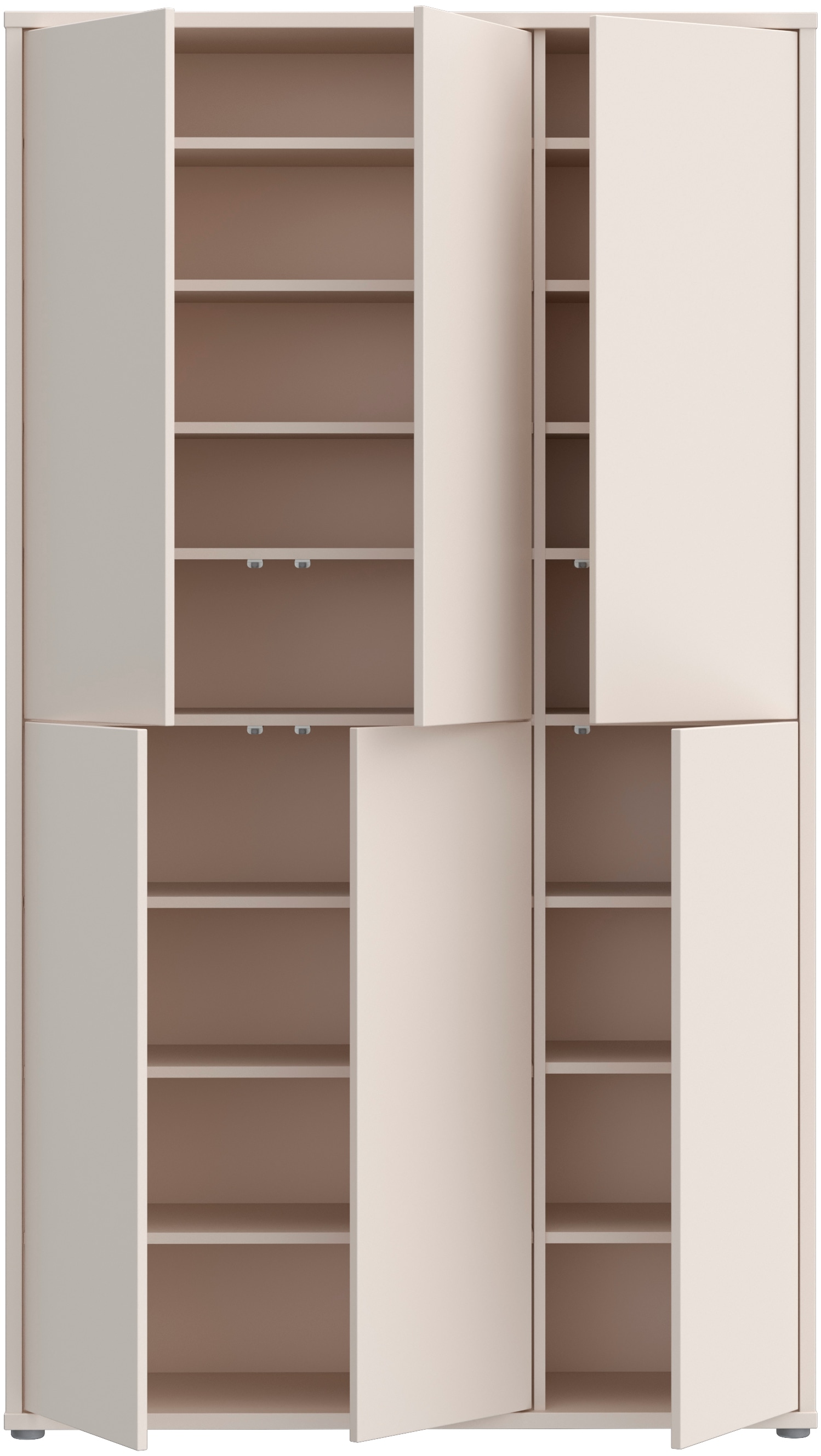 FORTE Schuhschrank »Alice Springs« B/H/T 109,2/191,9/34,9 cm,  Stauraumschrank, Mehrzweckschrank, (B/H 109cm x 192cm), mit 16 Böden