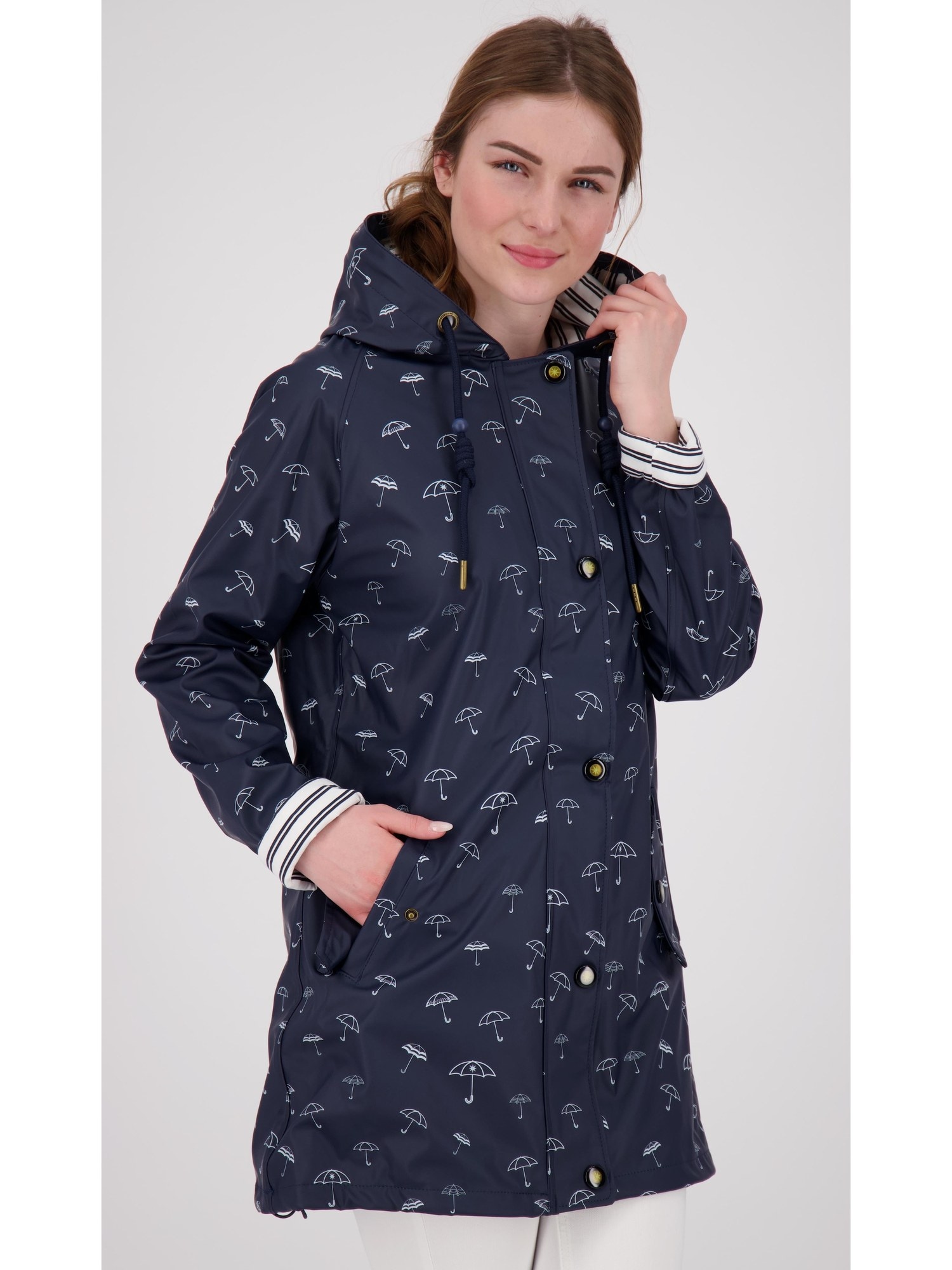 ankerglut Allwetterjacke »Friesennerz Ankerglutwolke II Regenmantel, Longjacket« mit Kapuze auch in Großen Größen erhältlich