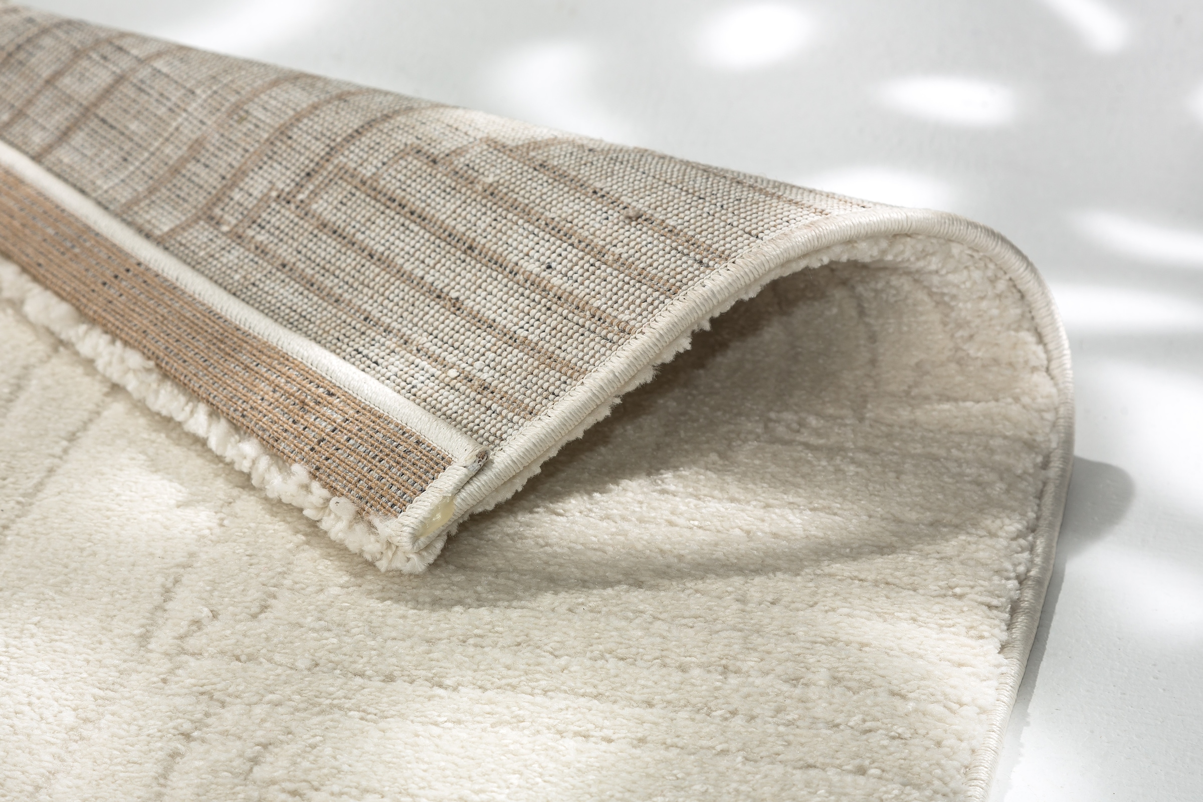 SCHÖNER WOHNEN-Kollektion Teppich »Pure 6317-243«, rechteckig, 22 mm Höhe, Kurzflor, Hoch Tief Struktur, Wohnzimmer, Schöner Wohnen Kollektion